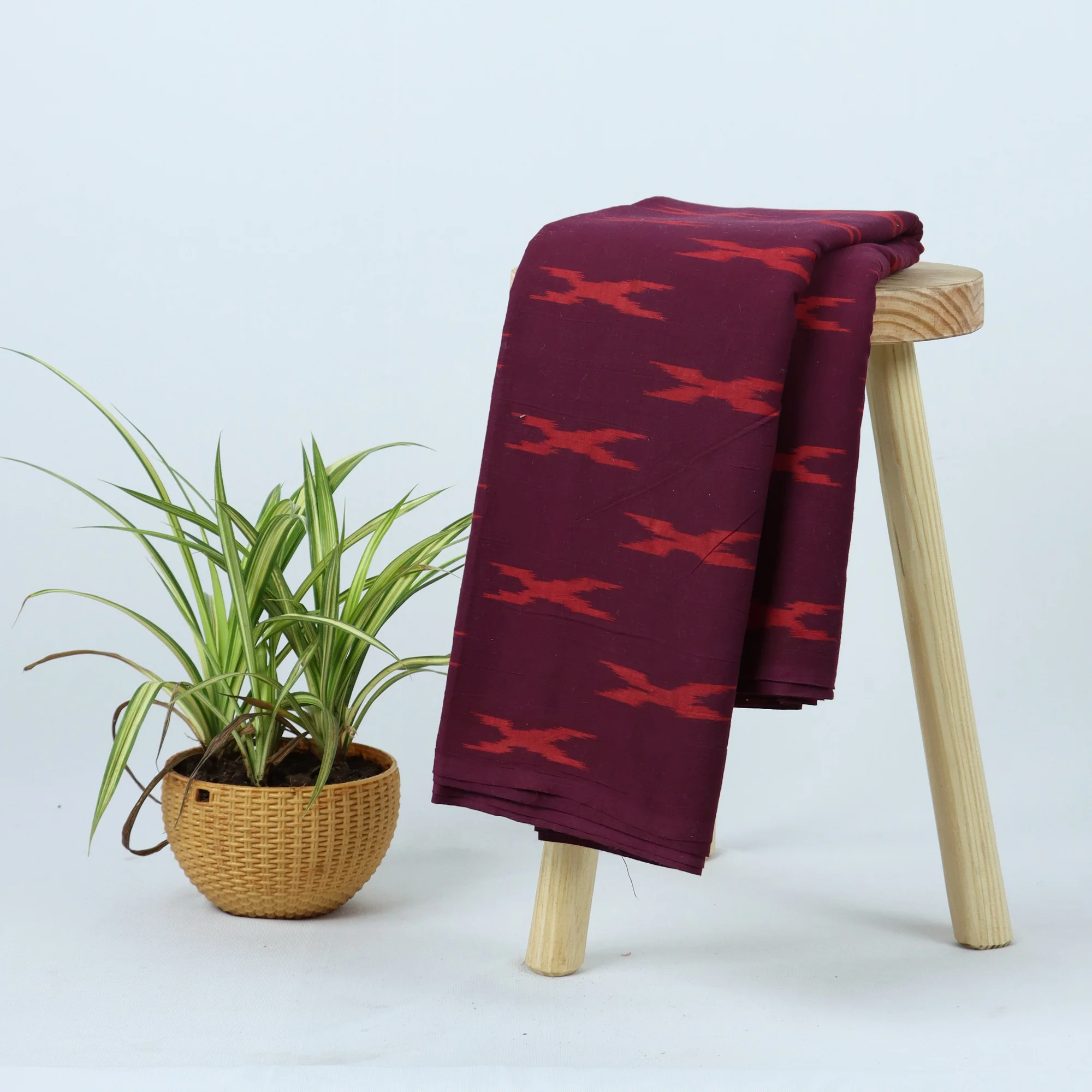 Indian Hand Block Printed Cotton Dabu Fabric