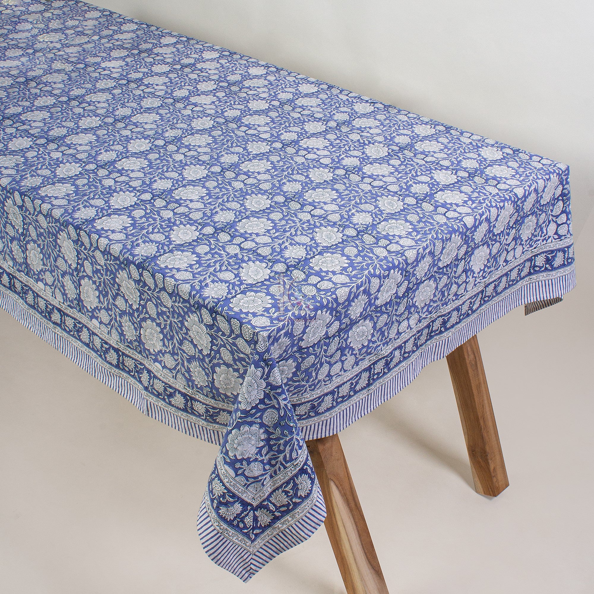 Modern Indian Handmade Block Print Table Cover Cloth - Image 3