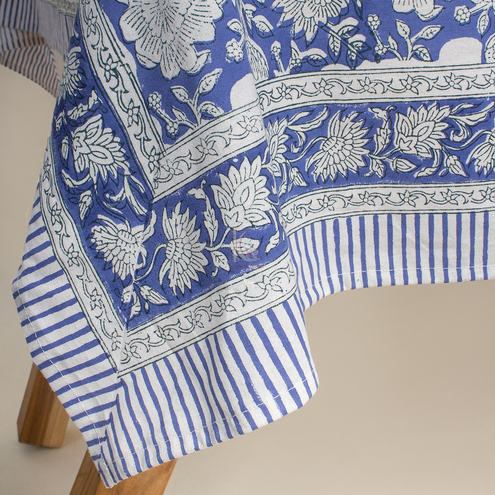 Modern Indian Handmade Block Print Table Cover Cloth - Image 4