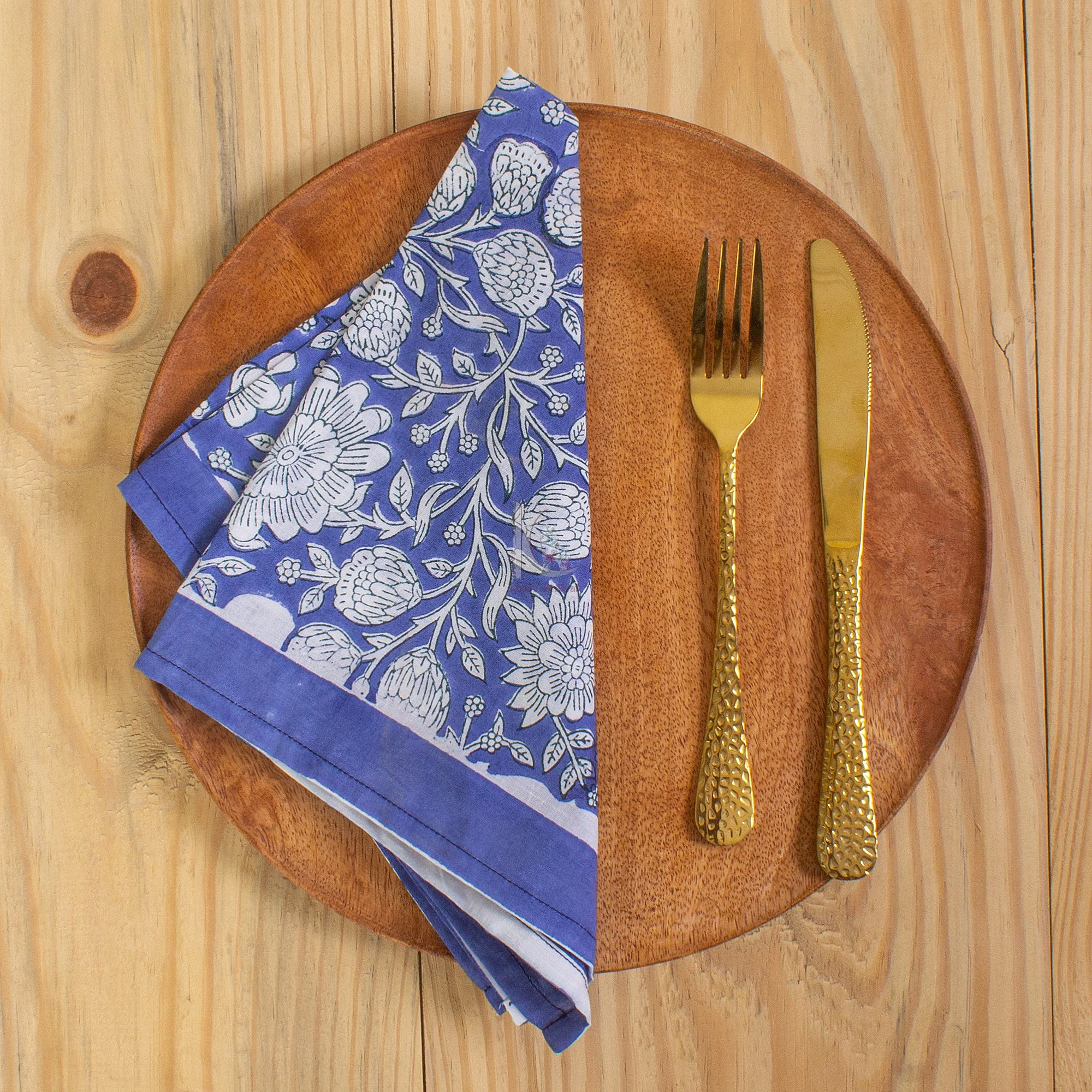 Modern Indian Handmade Block Print Table Cover Cloth - Image 8