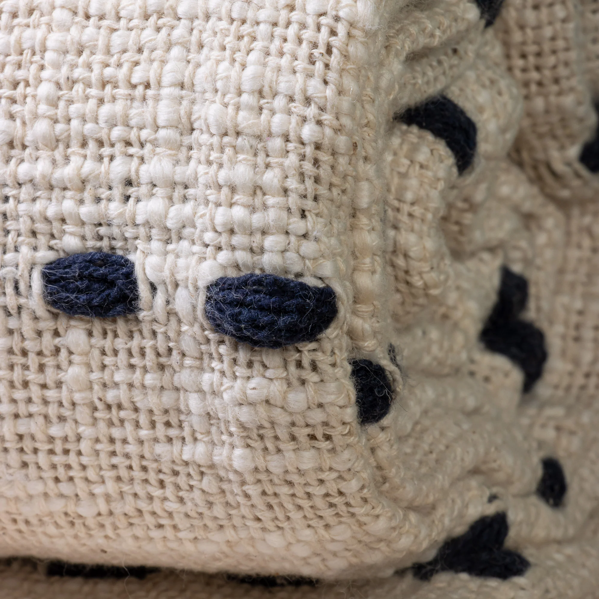 Striped Indian Handmade Pure Cotton Woven Throw Blanket for Sofa - Image 4