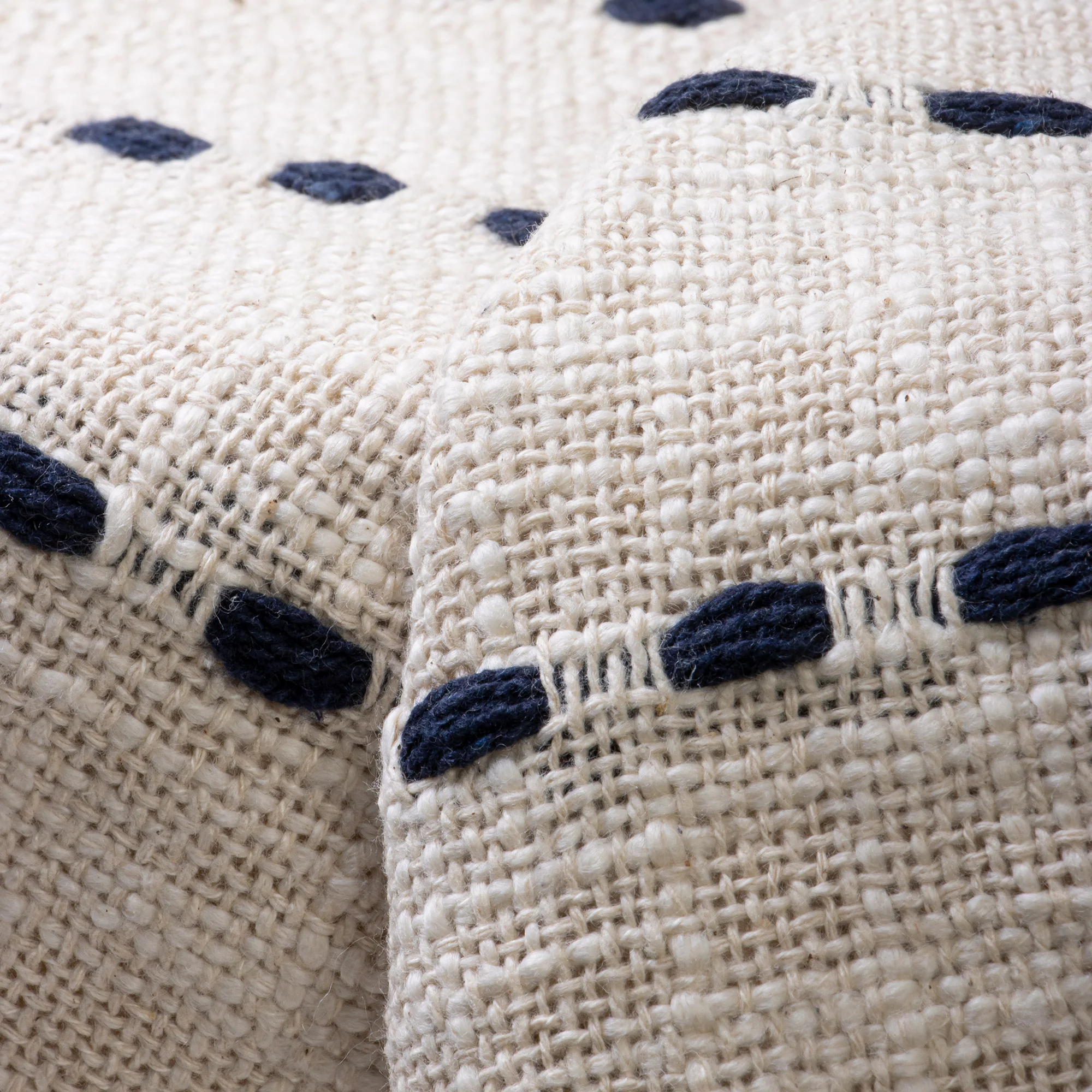 Striped Indian Handmade Pure Cotton Woven Throw Blanket for Sofa - Image 5