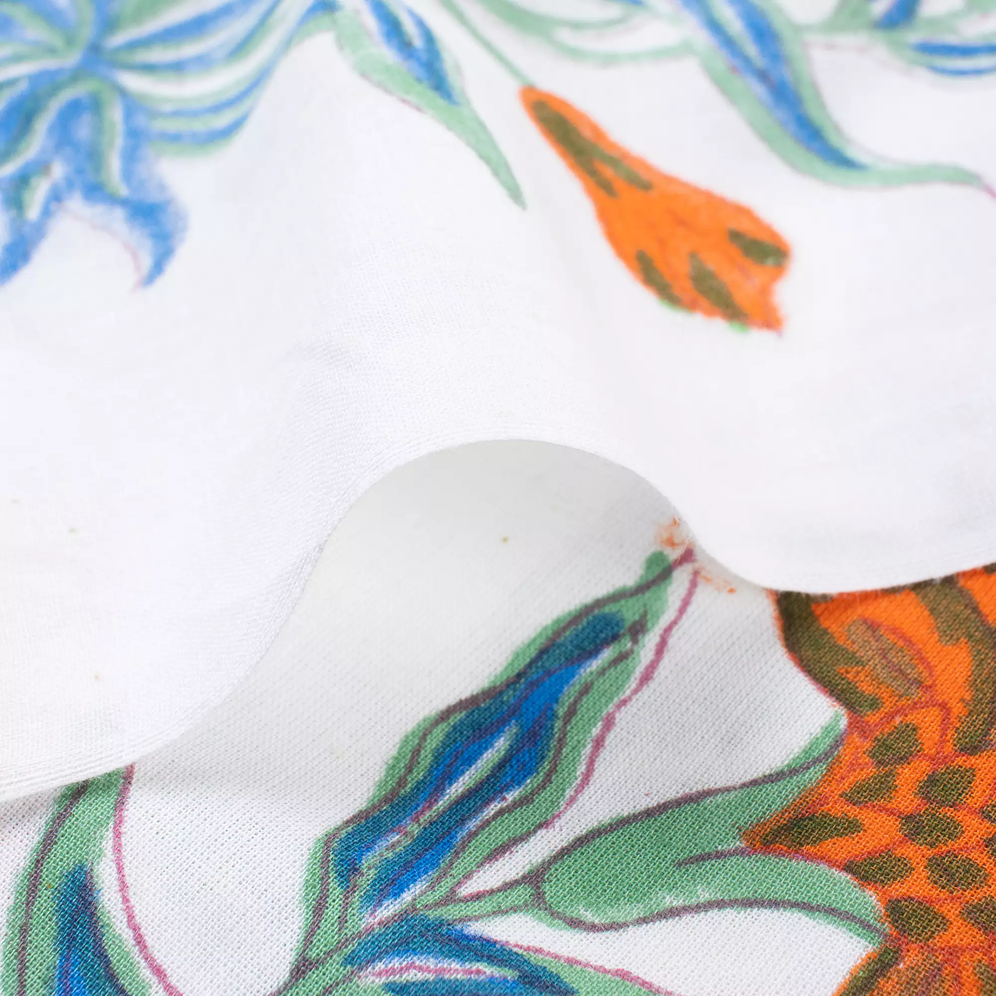 Multicolor Floral Print Hand Block Print Fabric - Image 2