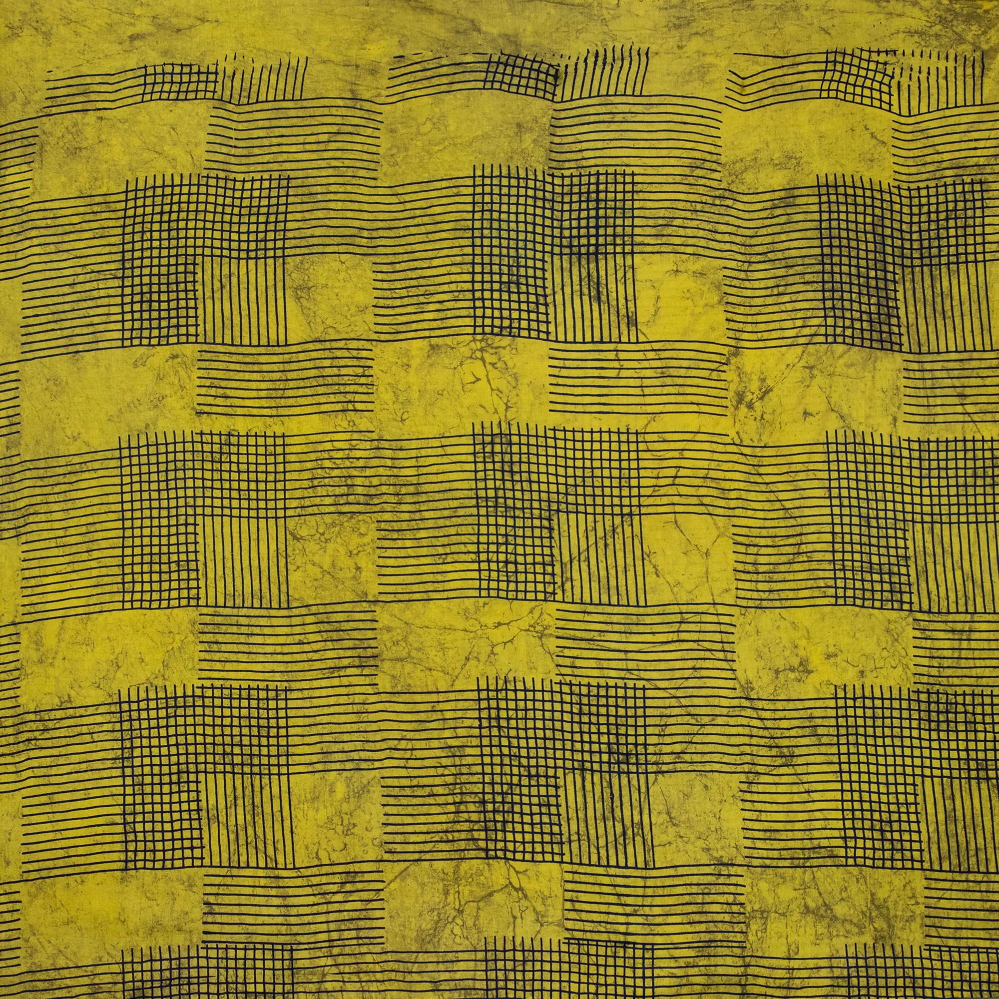 Multicolor Natural Dabu Hand Block Print Cotton Fabric - Image 3