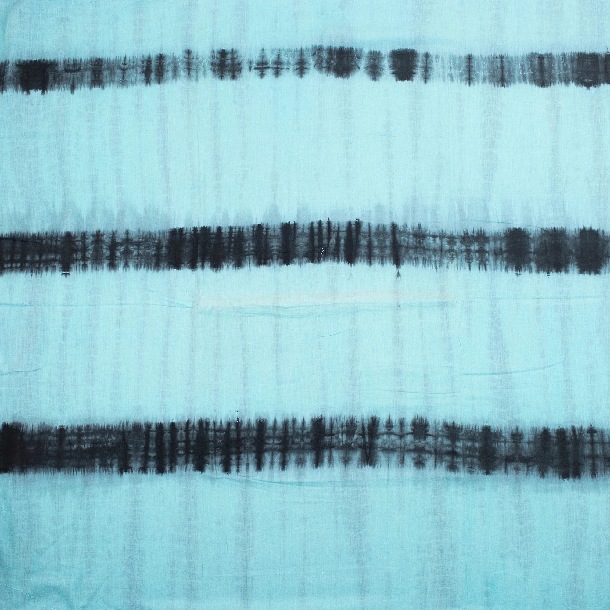 Multicolor Natural Dyed Cotton Tie Dye Shibori Fabric - Image 2