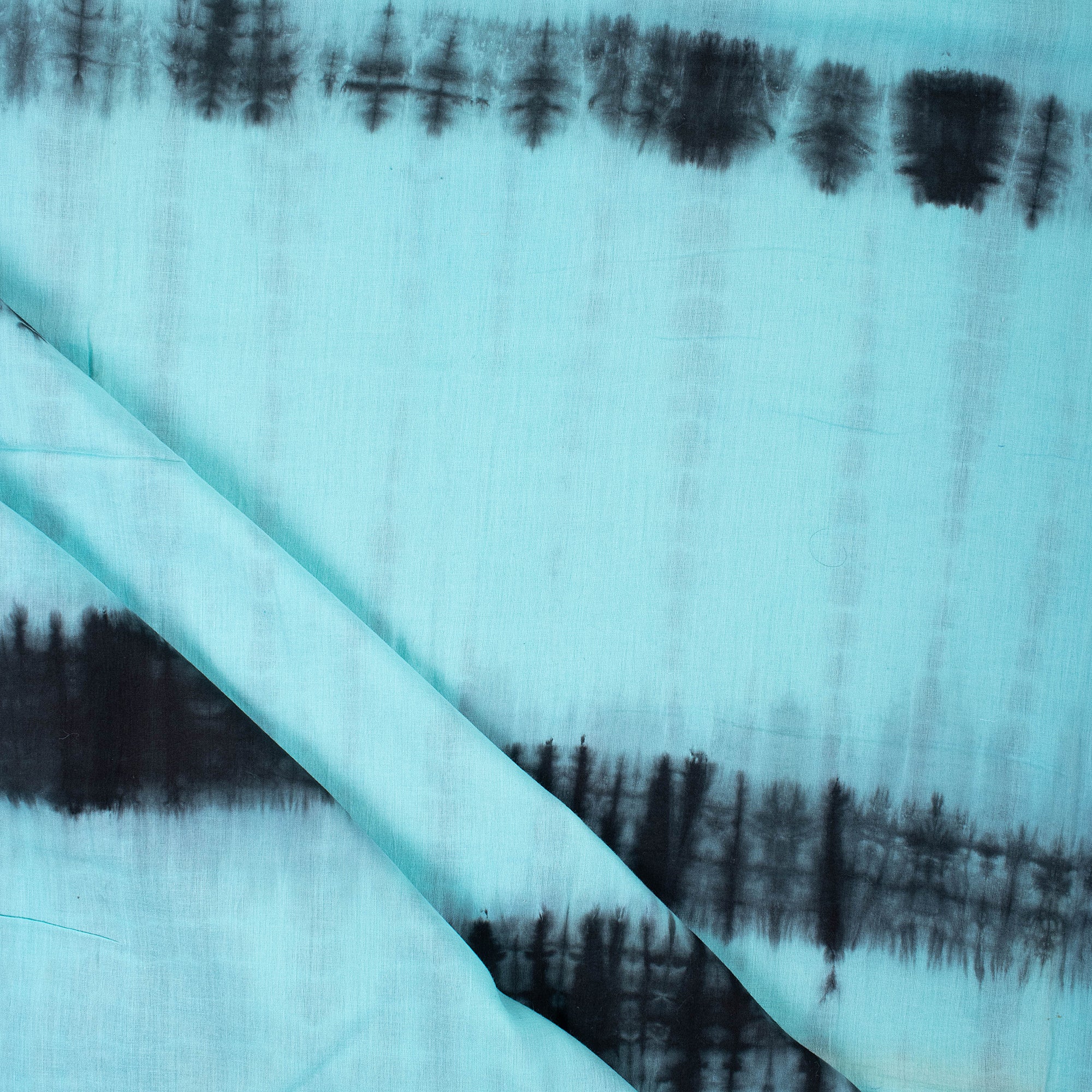 Multicolor Natural Dyed Cotton Tie Dye Shibori Fabric - Image 4