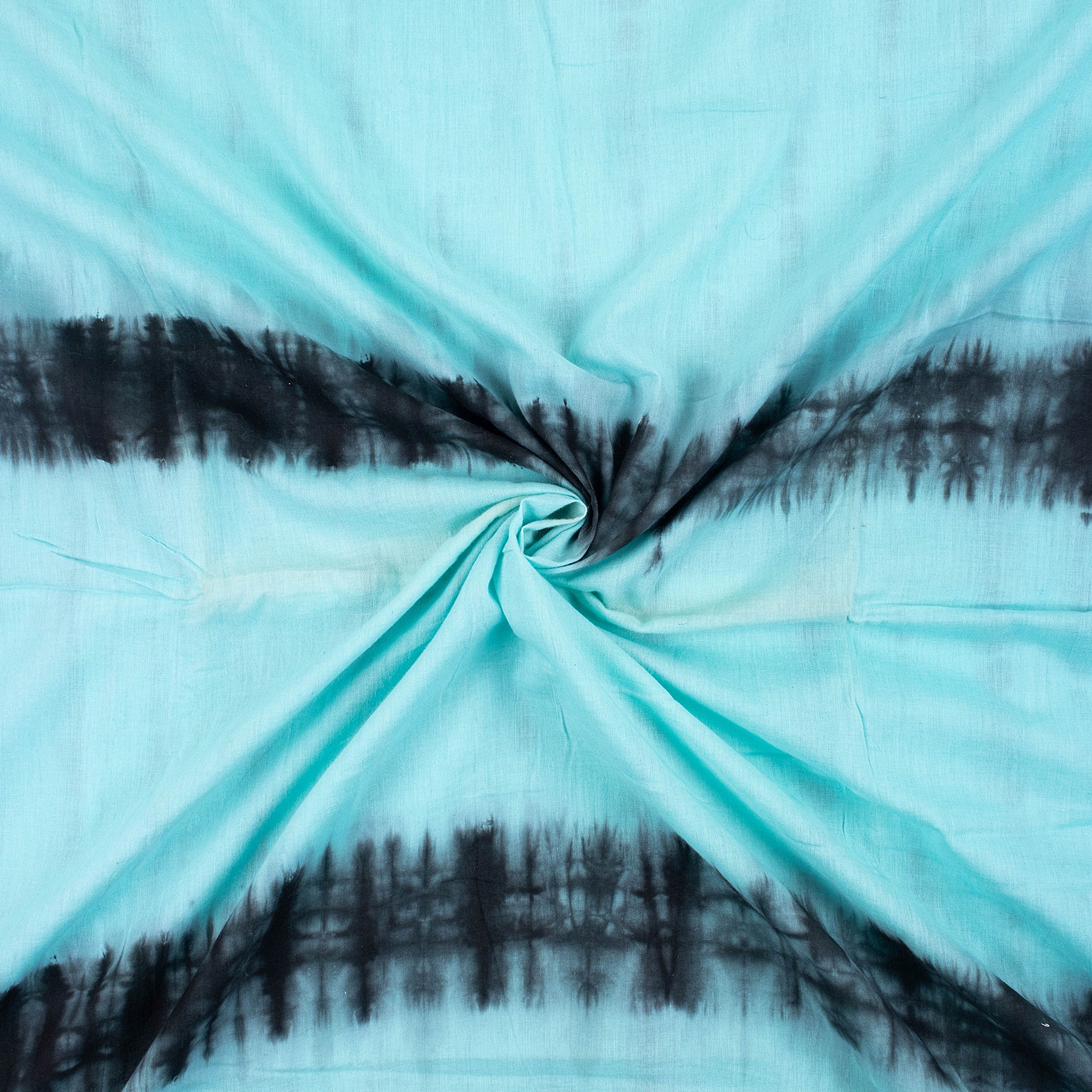 Multicolor Natural Dyed Cotton Tie Dye Shibori Fabric - Image 5