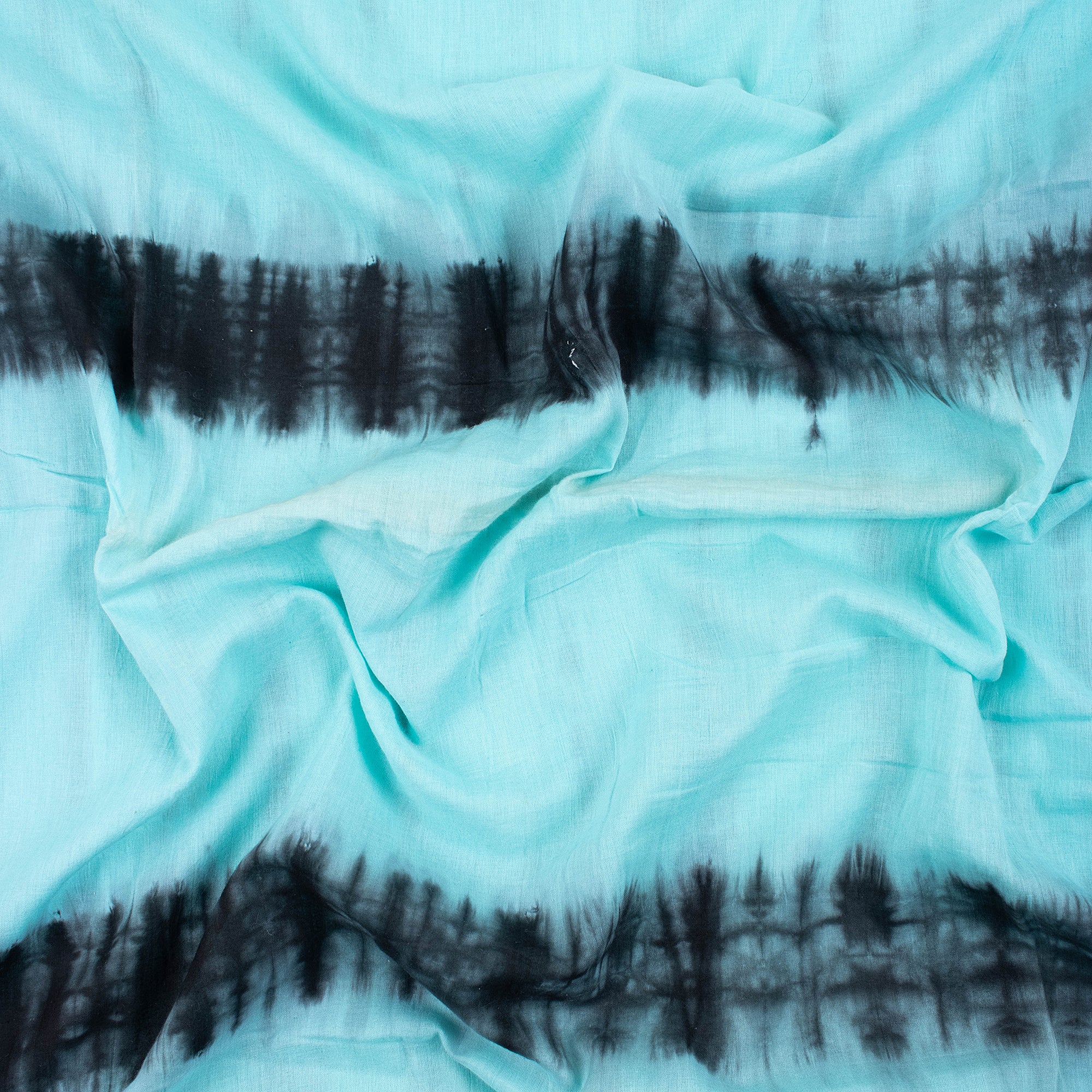 Multicolor Natural Dyed Cotton Tie Dye Shibori Fabric - Image 6