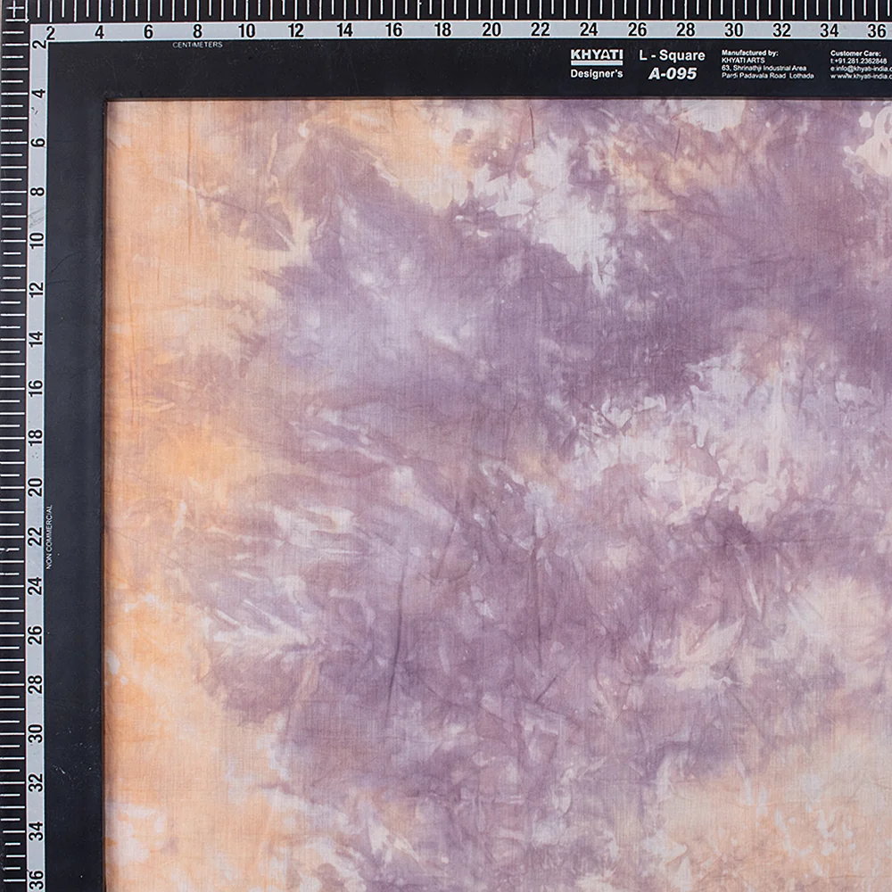 Multicolor Natural Tie Dye Shibori Cotton Fabric - Image 3
