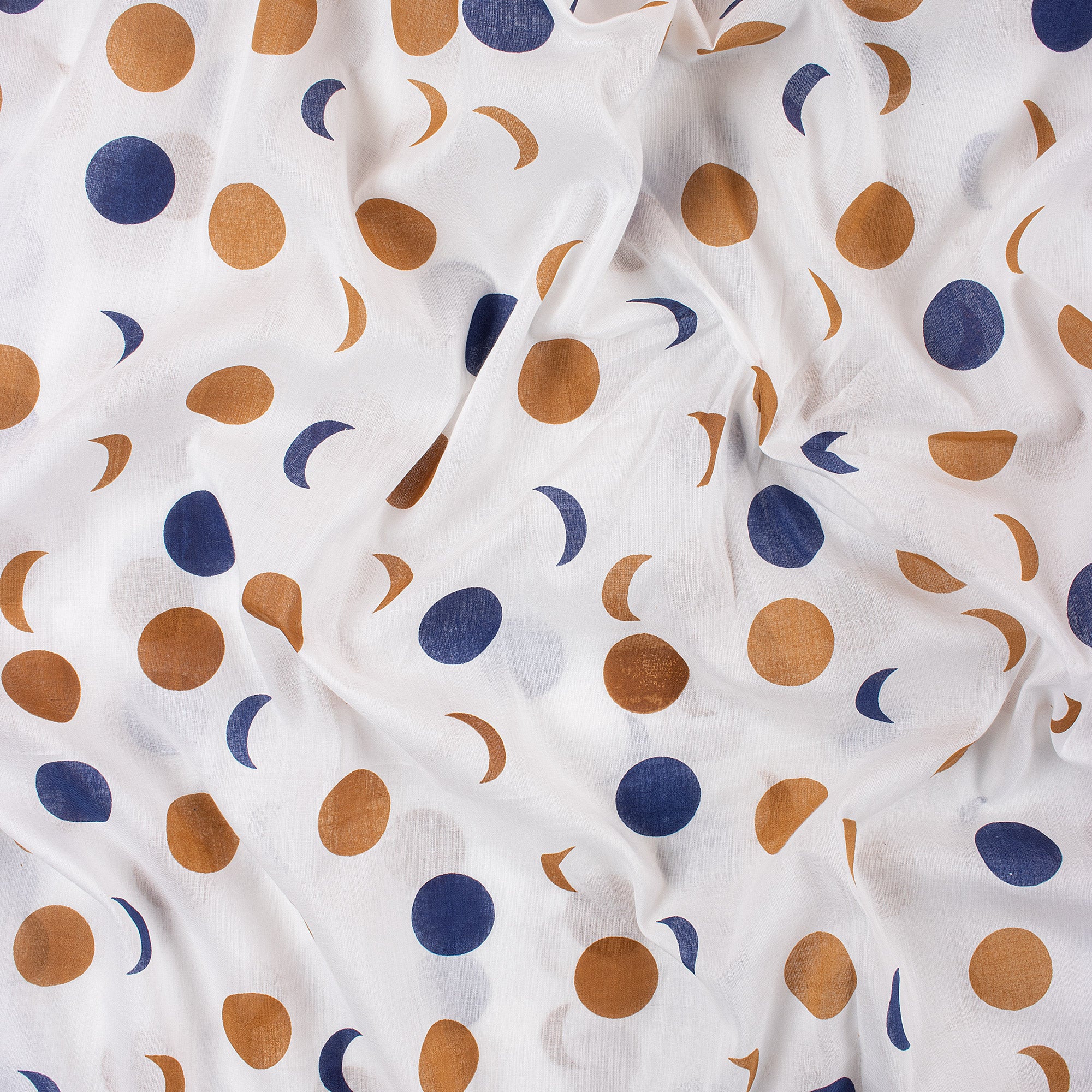 Multicolor Polka Dots Soft Cotton Fabric - Image 5