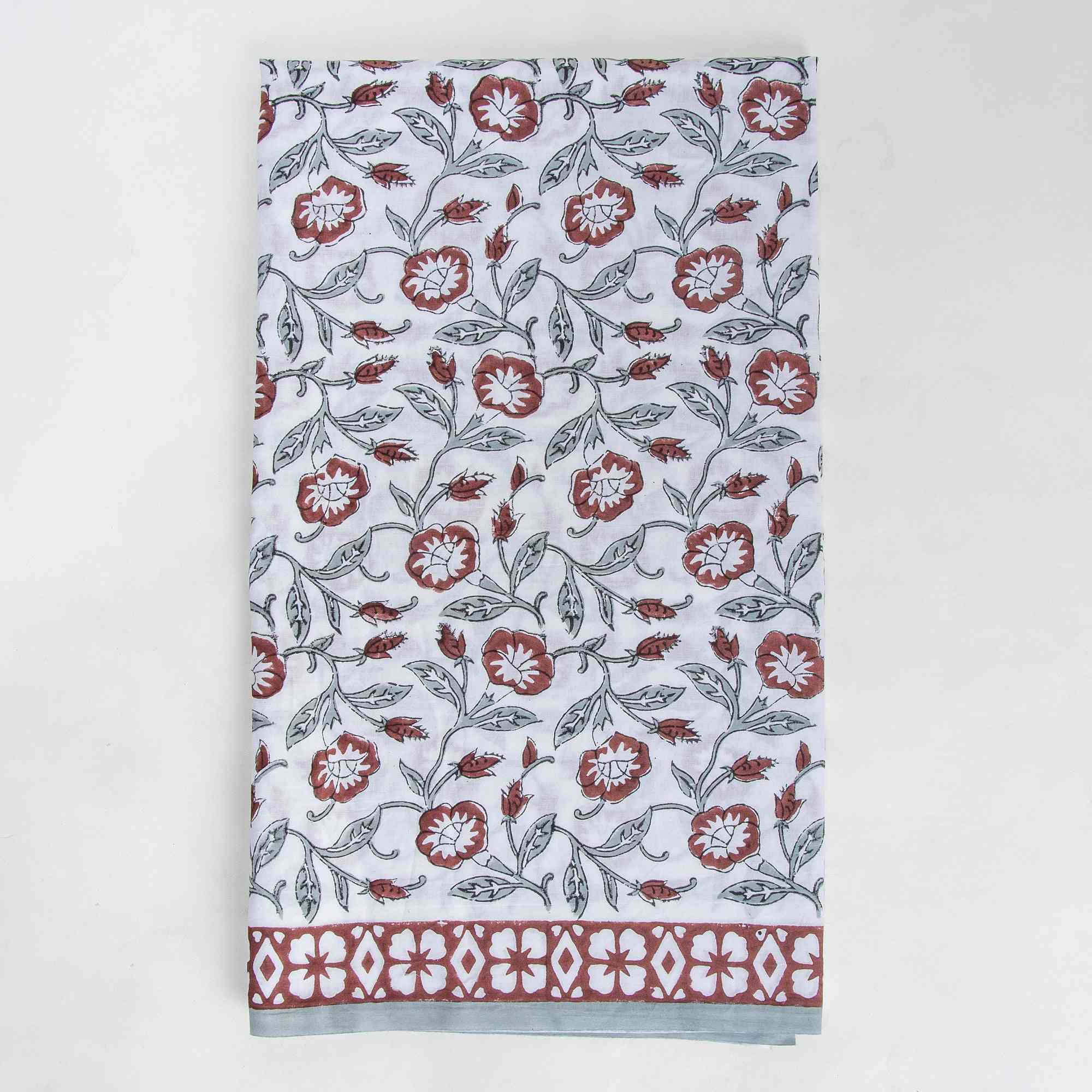 Multi Color Flower Printed Woman Suit Set Cotton Dupatta - Image 3
