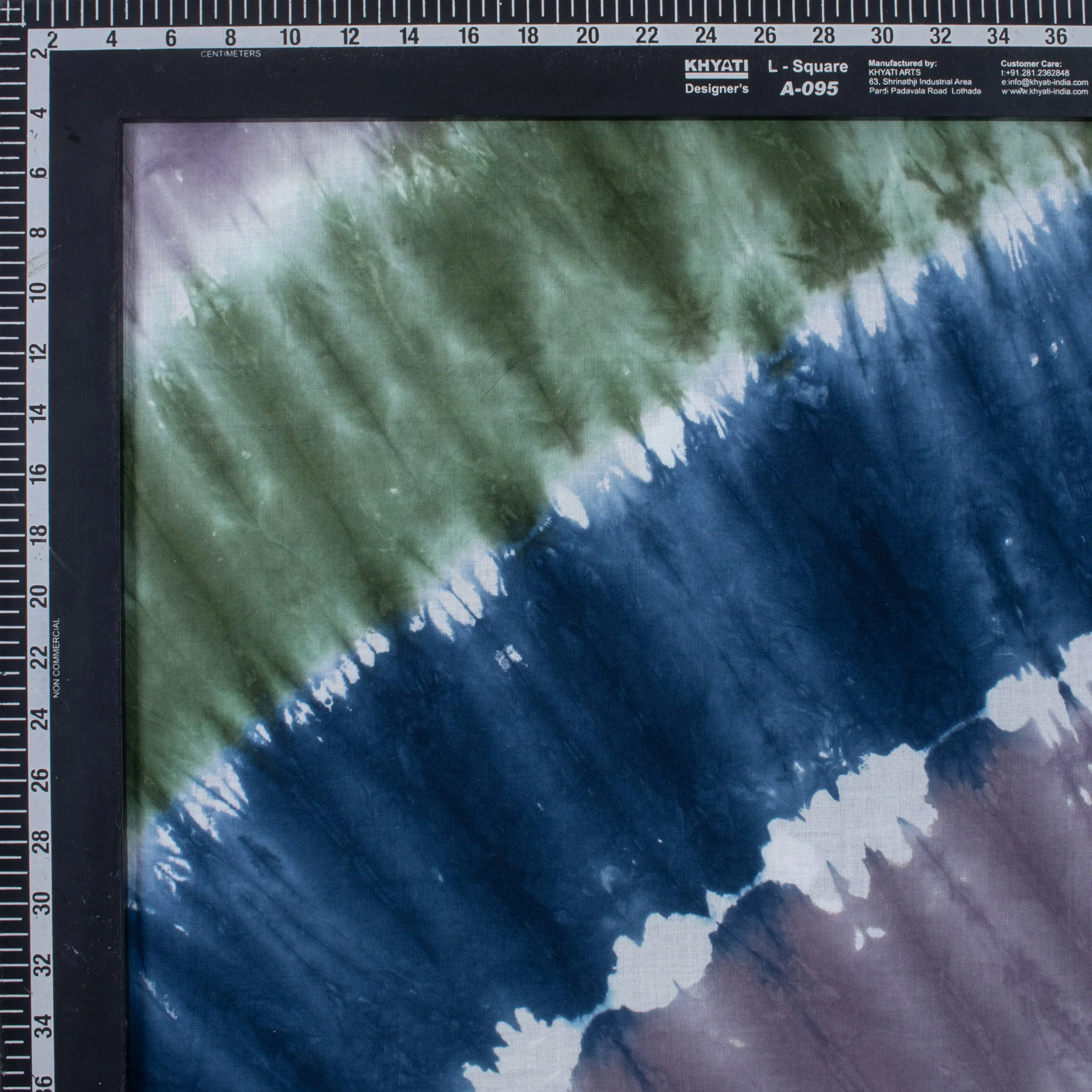 Multicolor Pure Cotton Tie Dye Fabric - Image 2