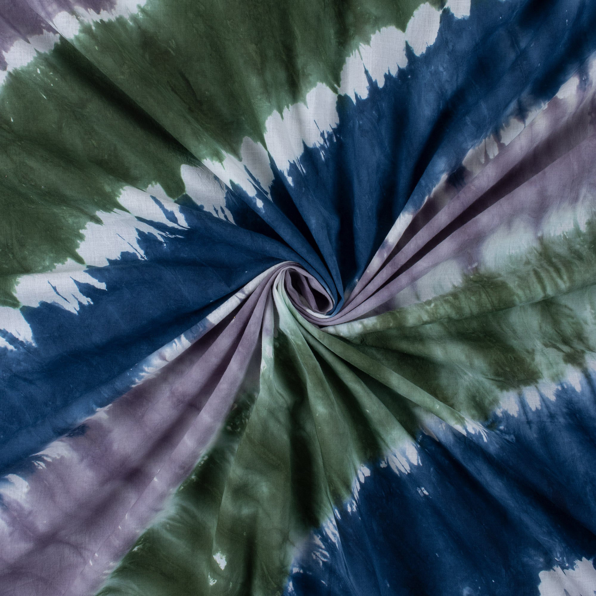 Multicolor Pure Cotton Tie Dye Fabric - Image 4