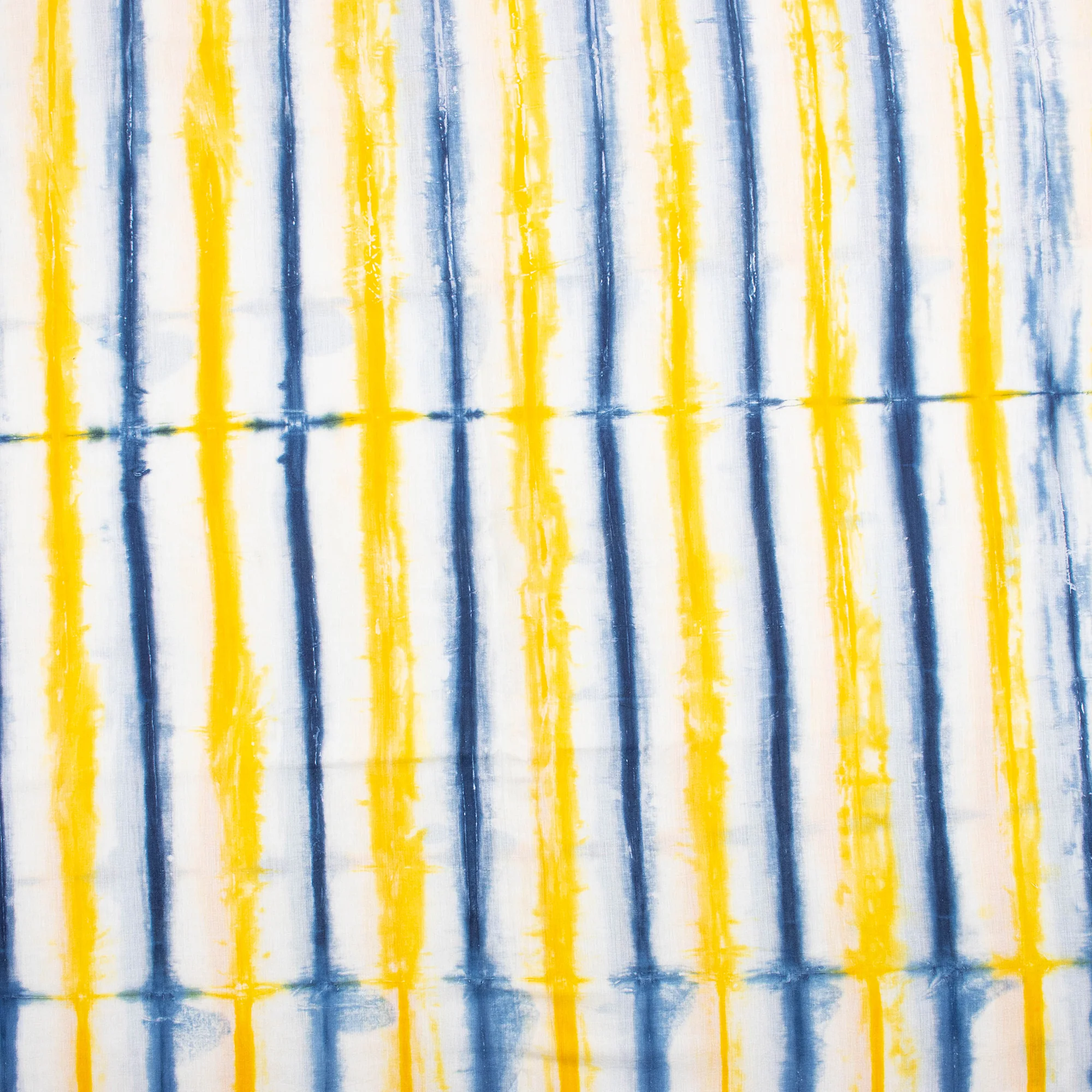 Multicolor Striped Cotton Tie Dye Shibori Fabric - Image 2