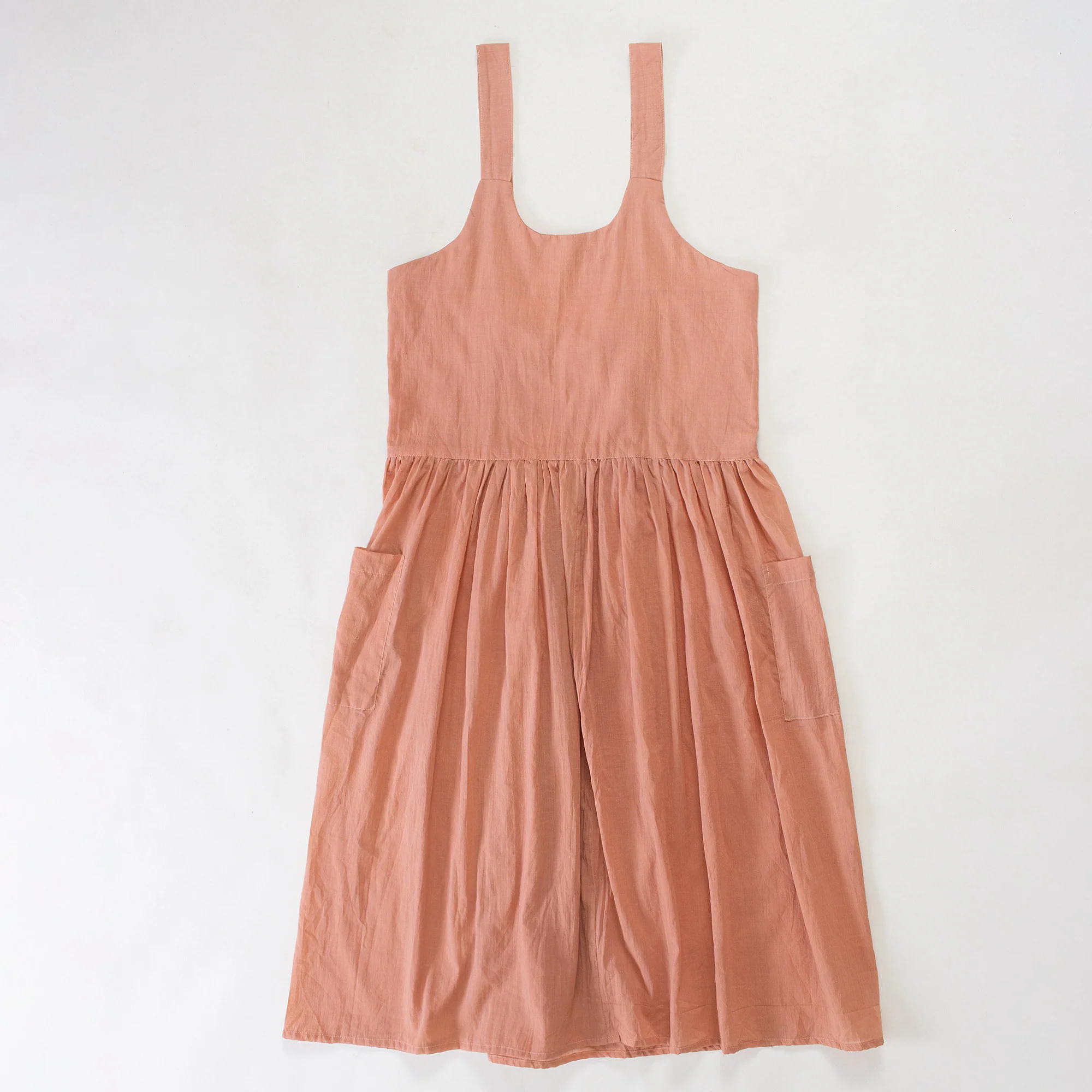 Indian Solid Natural Dyed Women's Cotton Gardening Aprons - Image 3