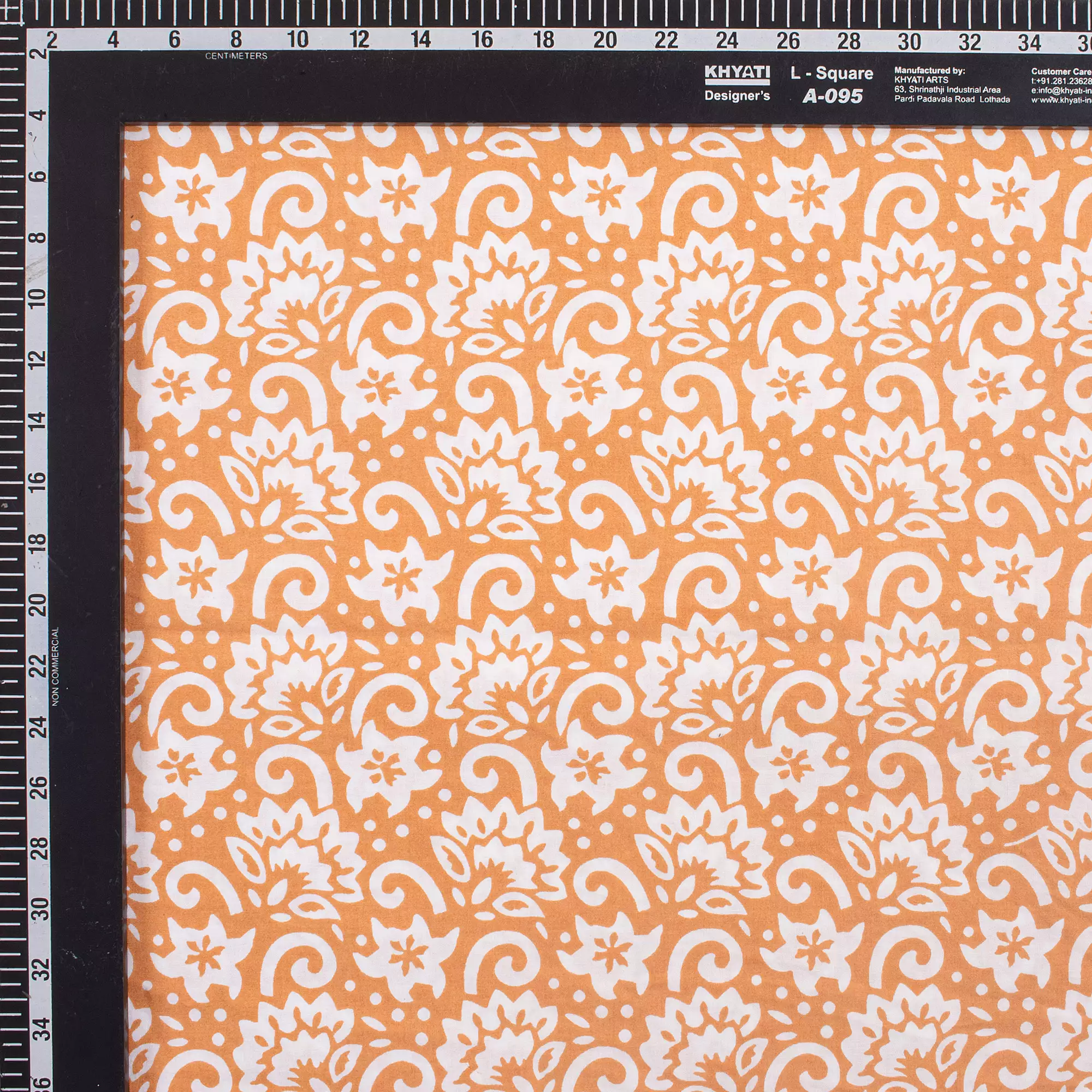 Hand Block Printed Organic Fabric - Image 3
