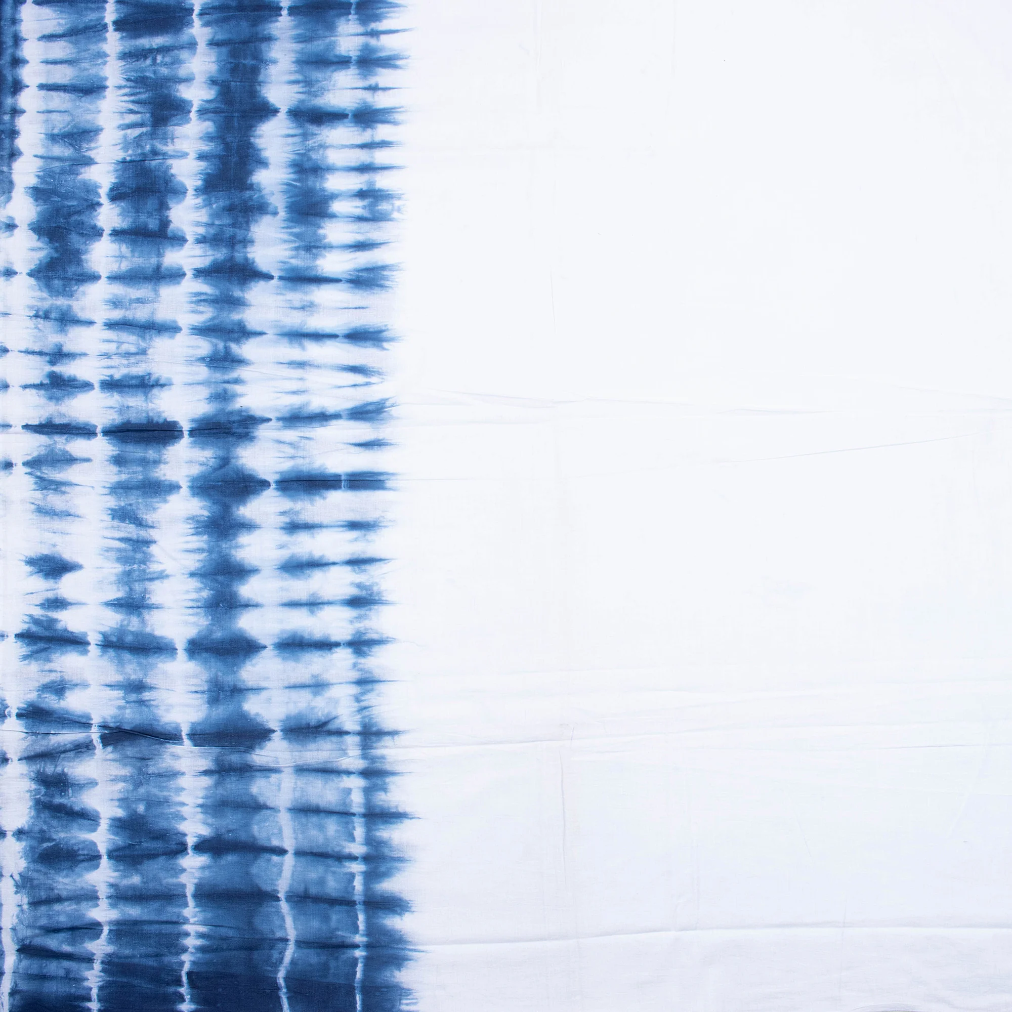 Natural Blue Tie Dye Shibori Fabric - Image 4