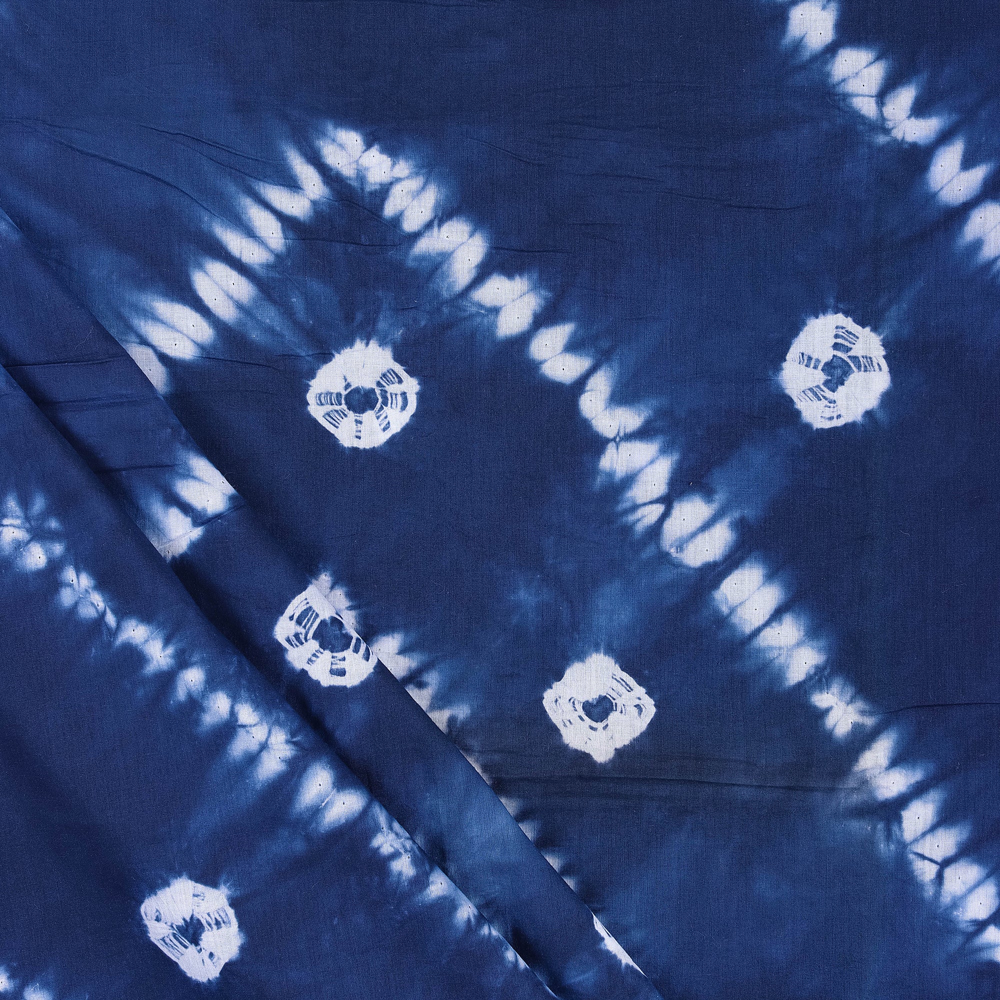 Natural Handmade Shibori Tie Dye Fabric - Image 5