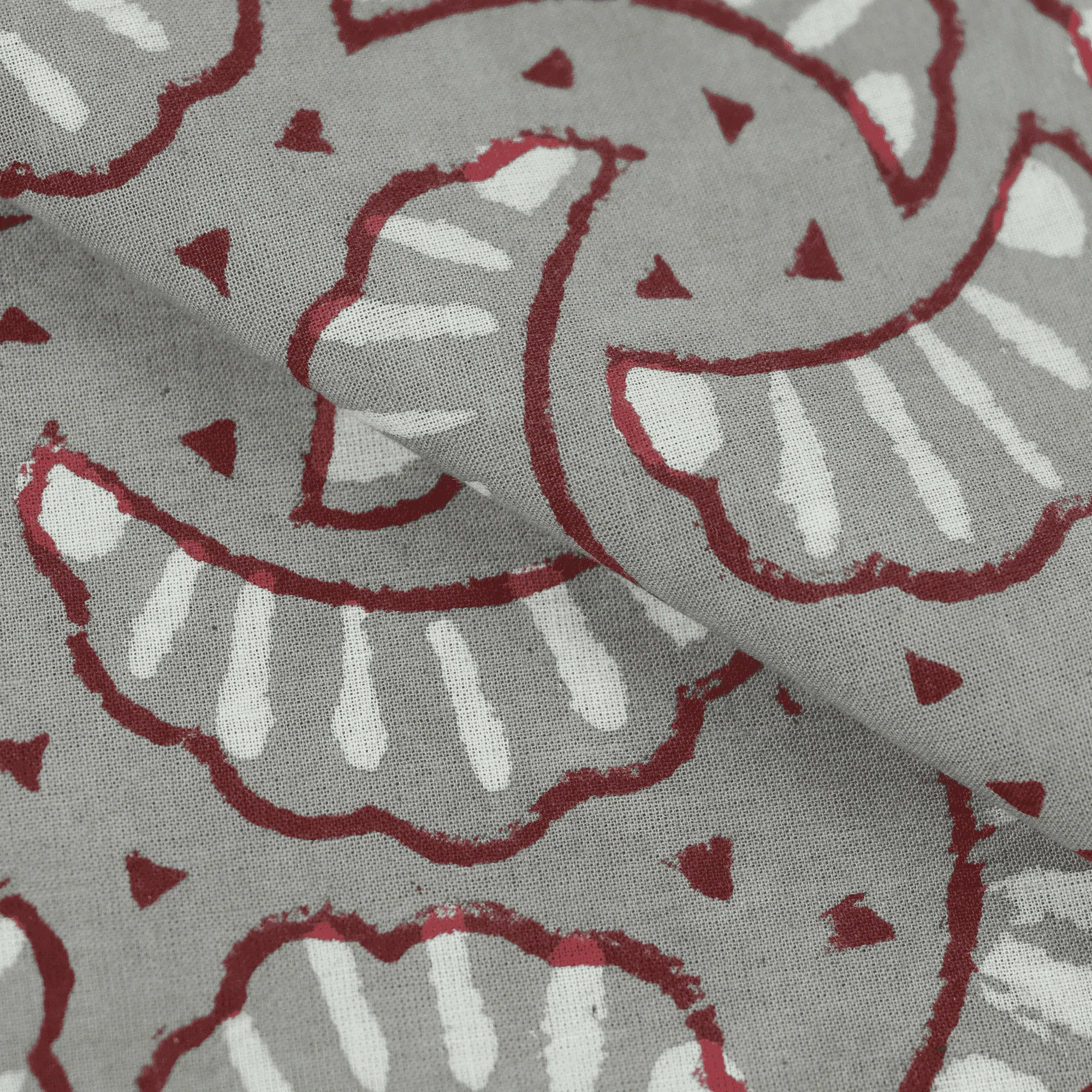 Natural Block Print Hand Dyed Pure Cotton Kashish Fabric for Kimono - Image 5