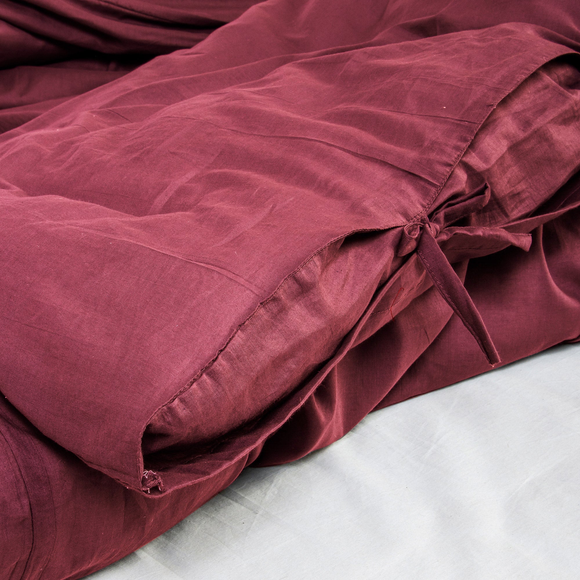 Natural Dyed Indian Solid Cotton Duvet Cover - Image 5