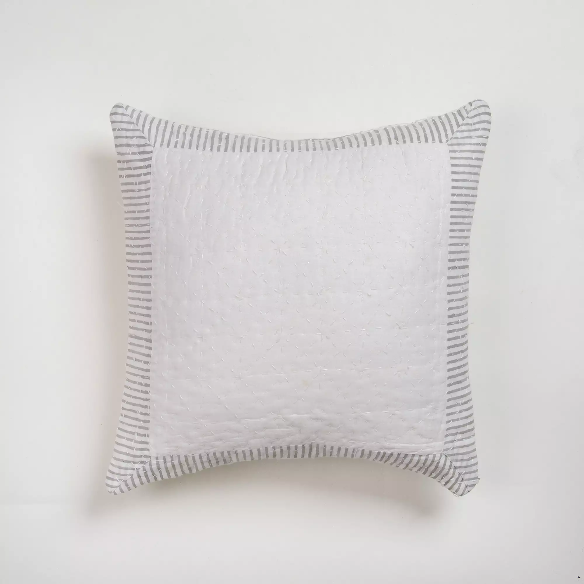 Hand Printed Kantha Sofa Cushion Cover