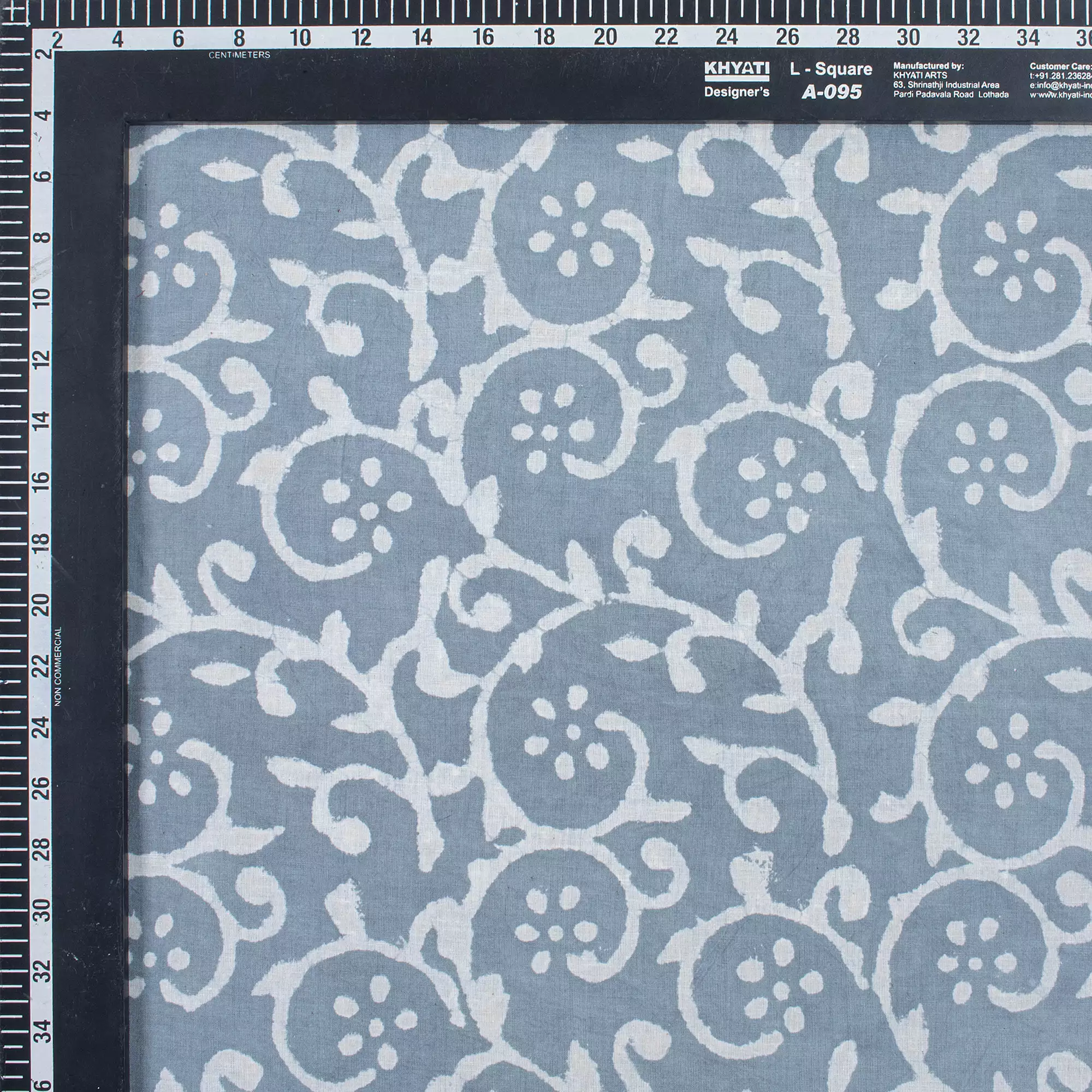 New Indian Block Printed Kashish Cotton Fabric - Image 3
