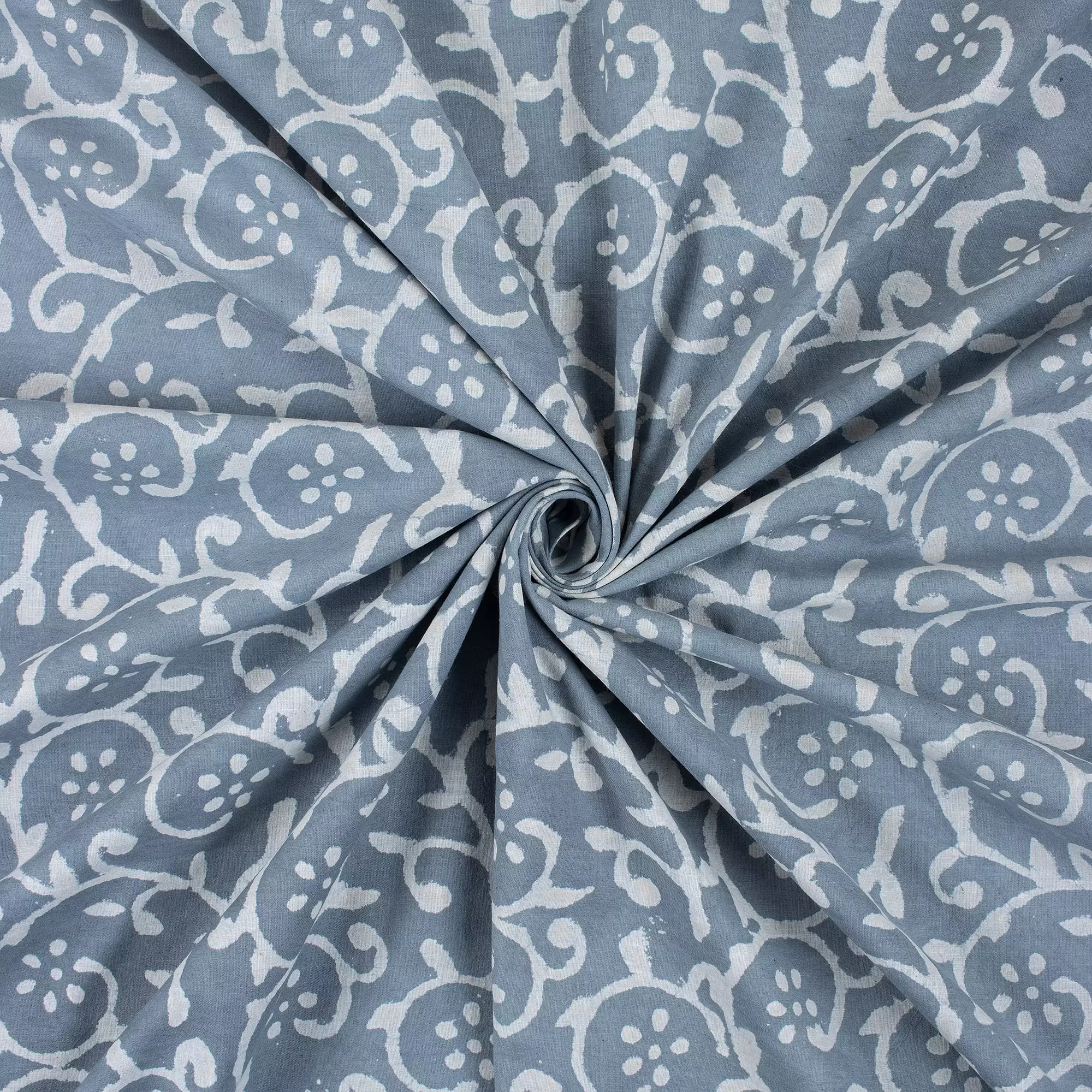 New Indian Block Printed Kashish Cotton Fabric - Image 4