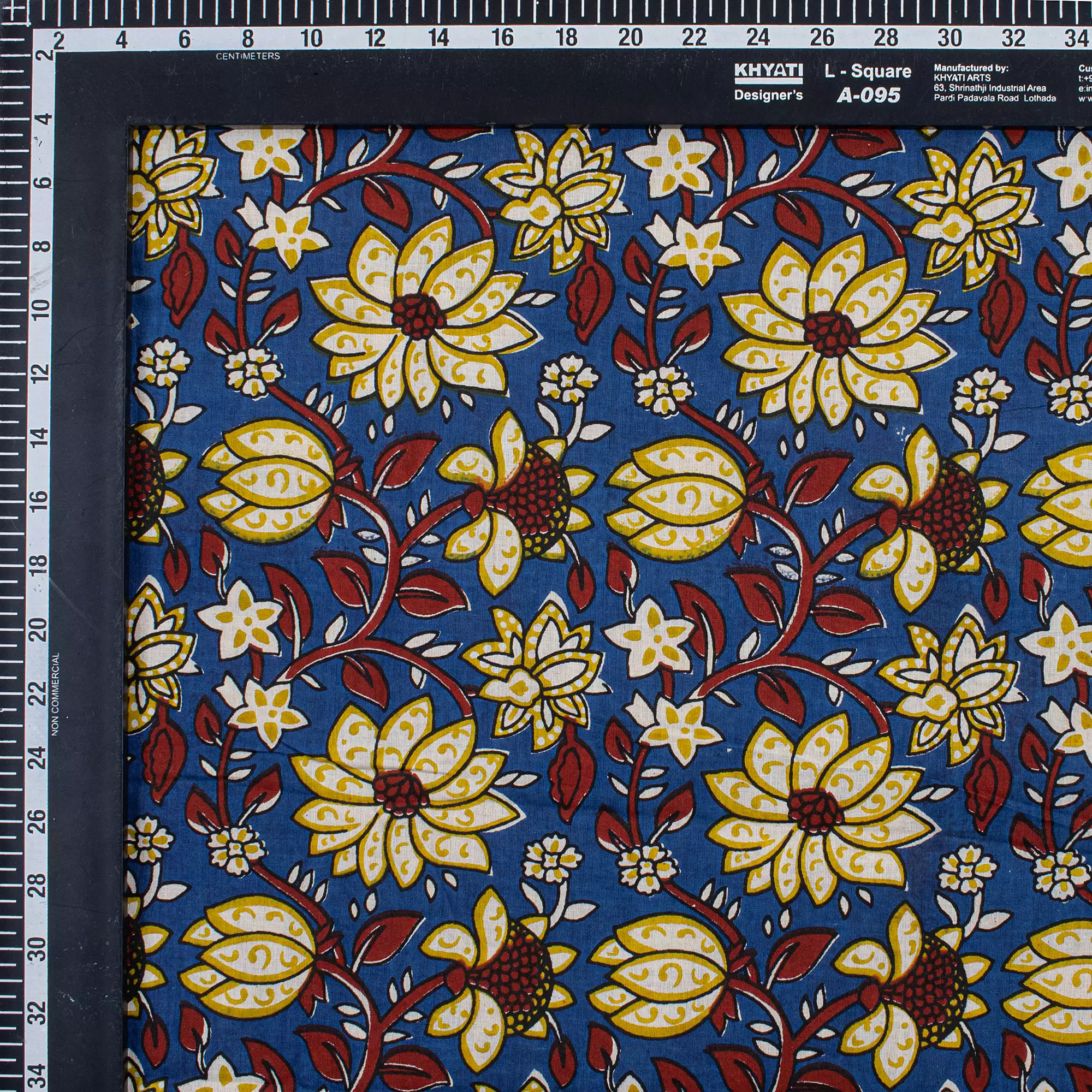 Organic Cotton Bagru Printed Fabric - Image 4