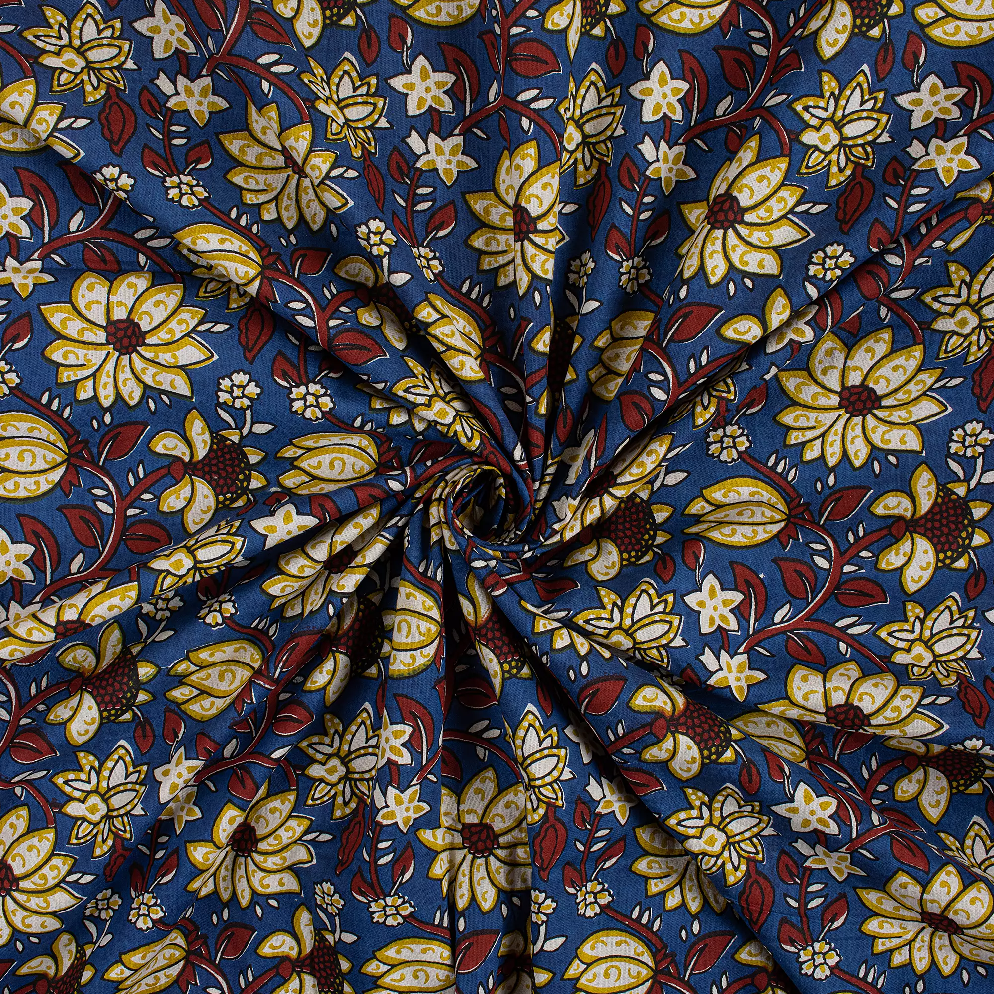 Organic Cotton Bagru Printed Fabric - Image 5