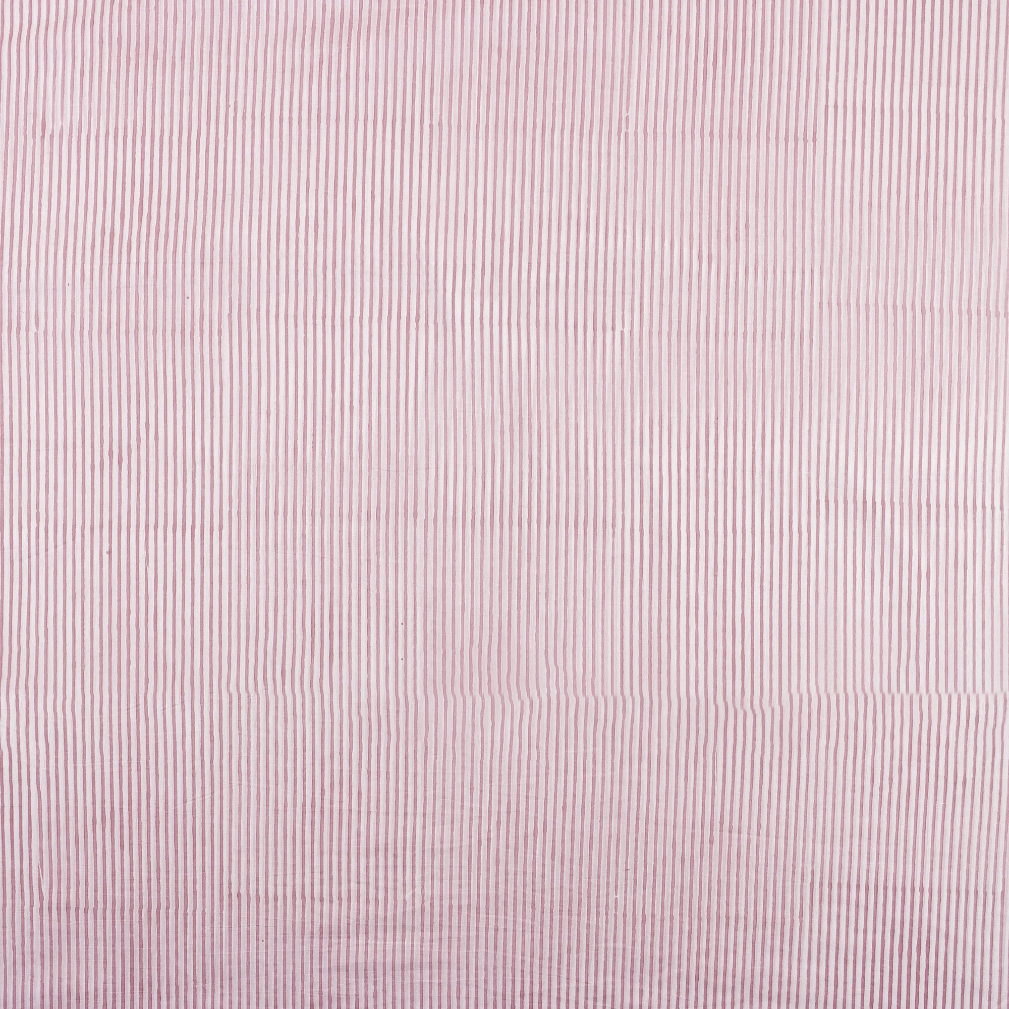 Stripe Organic Cotton Hand Block Print Fabric - Image 2