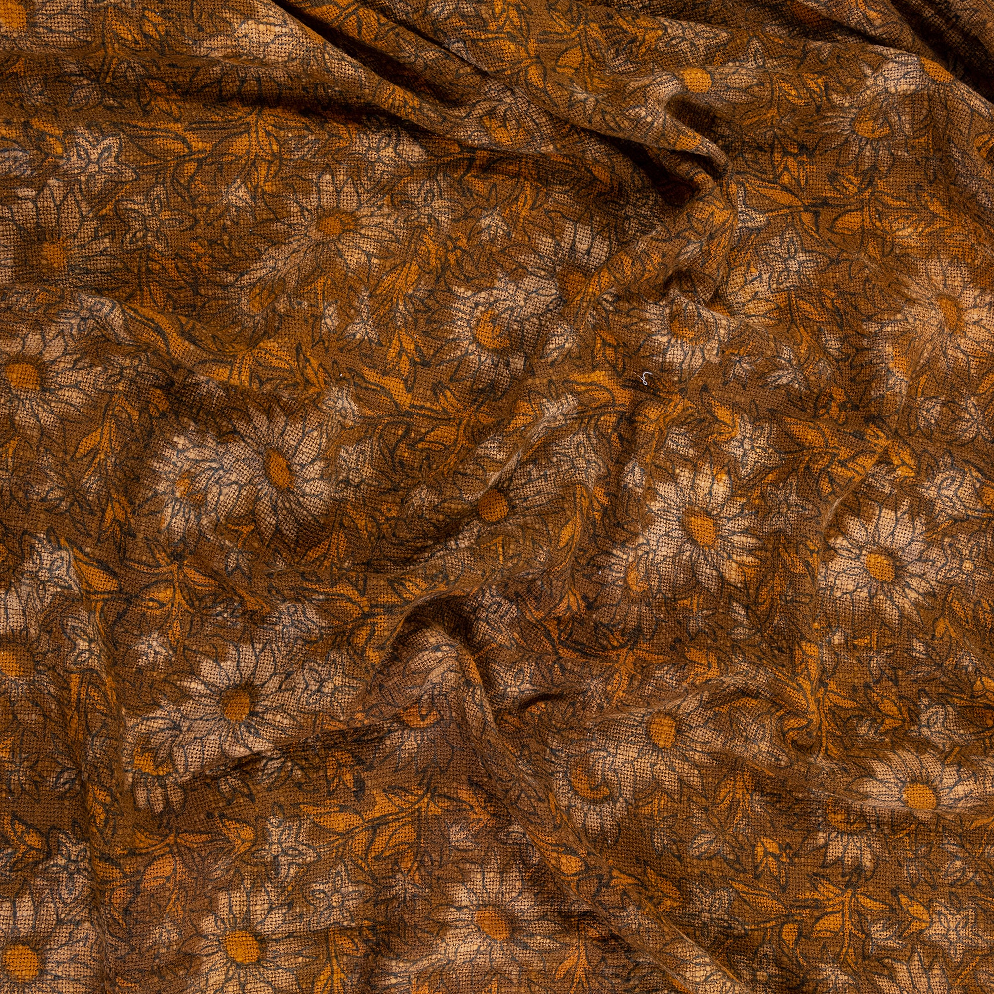 Stunning Floral Handmade Block Printed Cotton Indian Throw Blankets - Image 3