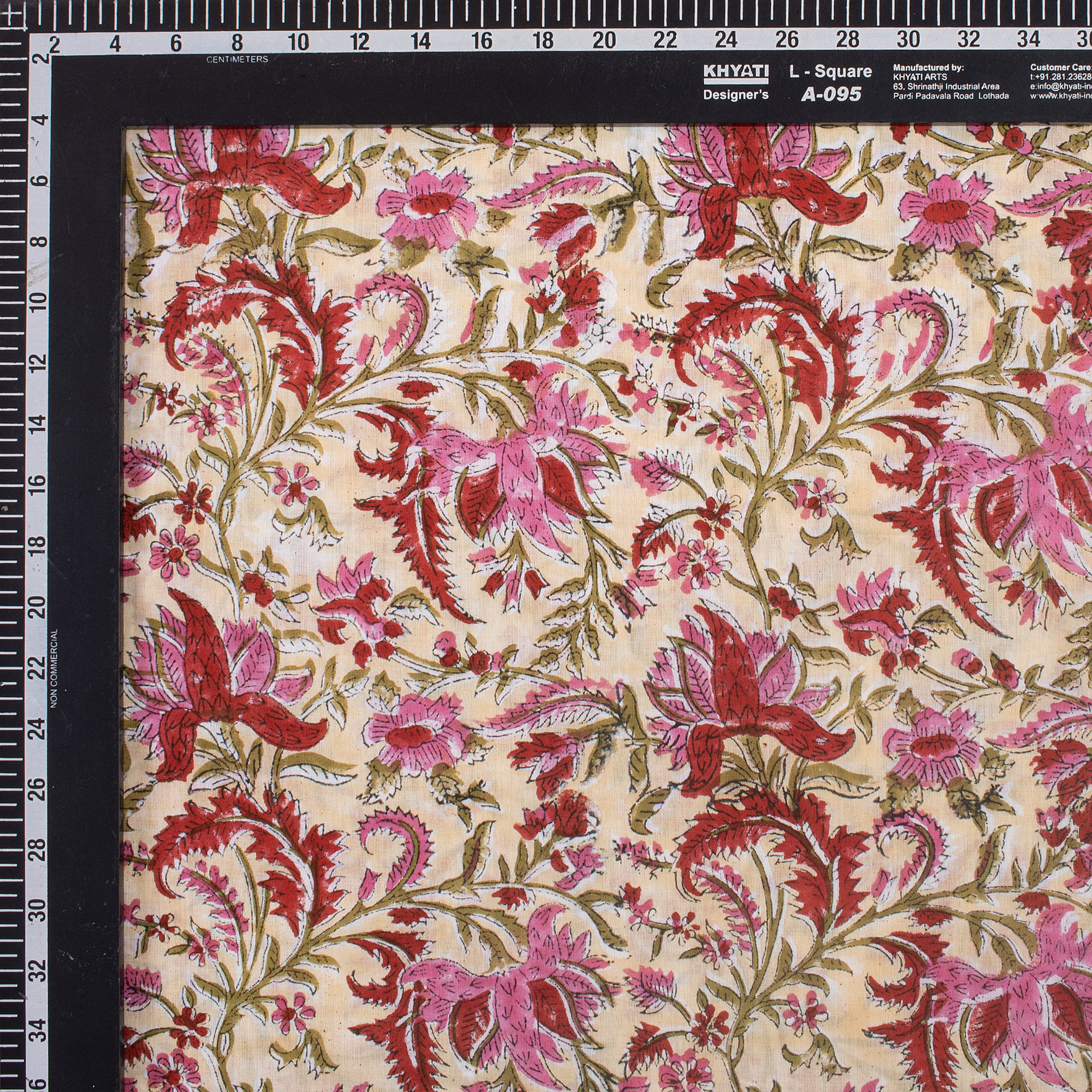 Breathable Hand Block Printed Cotton Fabric - Image 5