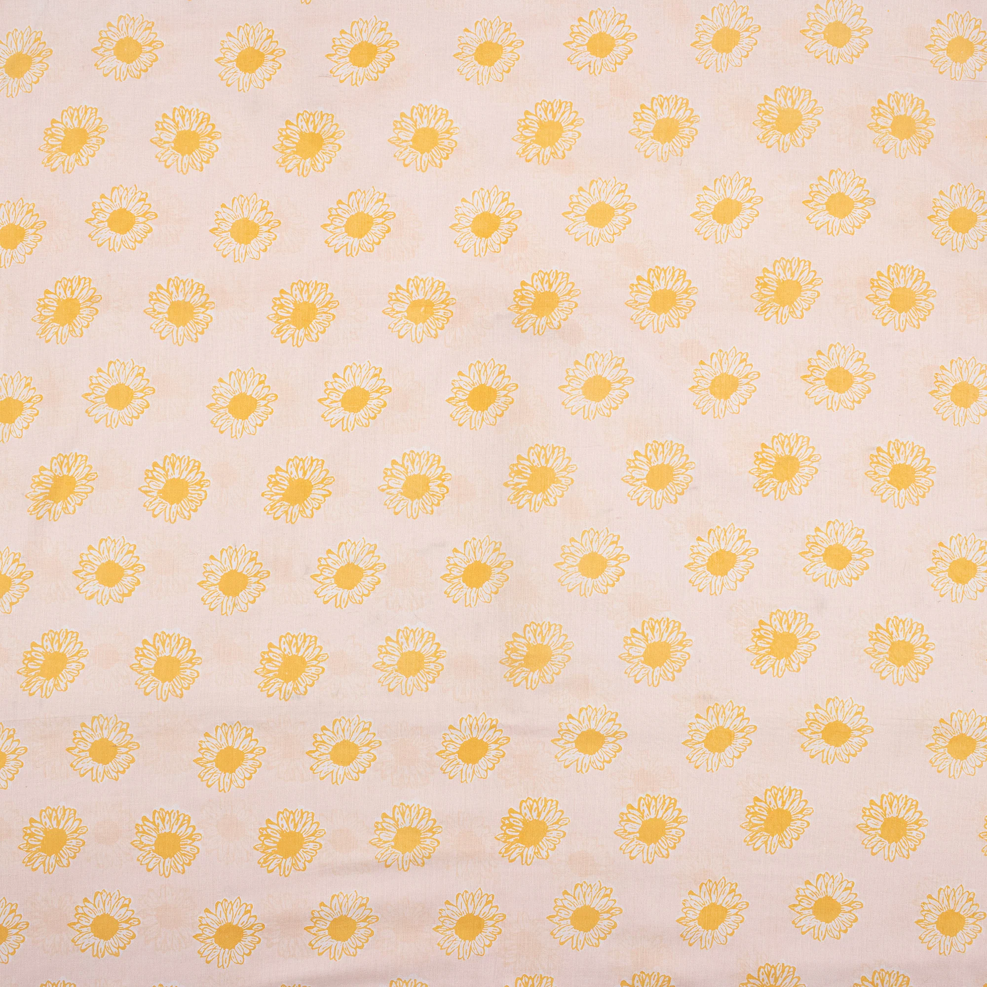 Floral Pure Cotton Hand Block Printed Fabric - Image 2