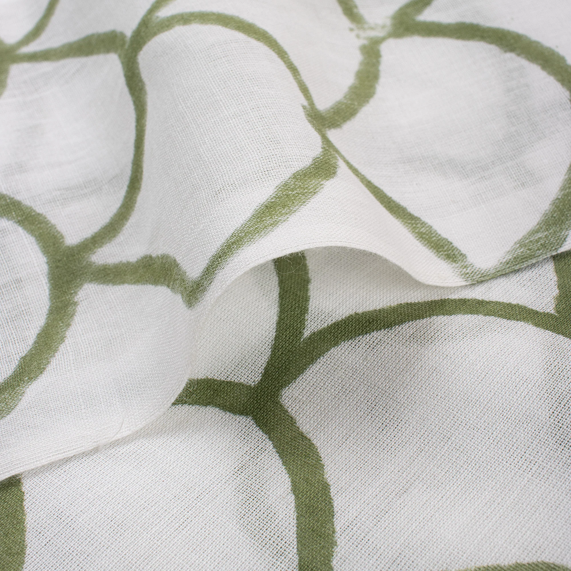 Handmade Geometric Hand Block Printed Fabric - Image 4