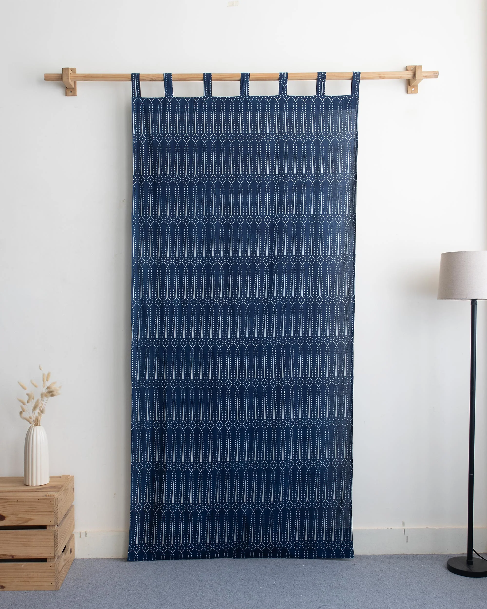 Premium Block Printed Cotton Curtains for Home Decor - Image 5