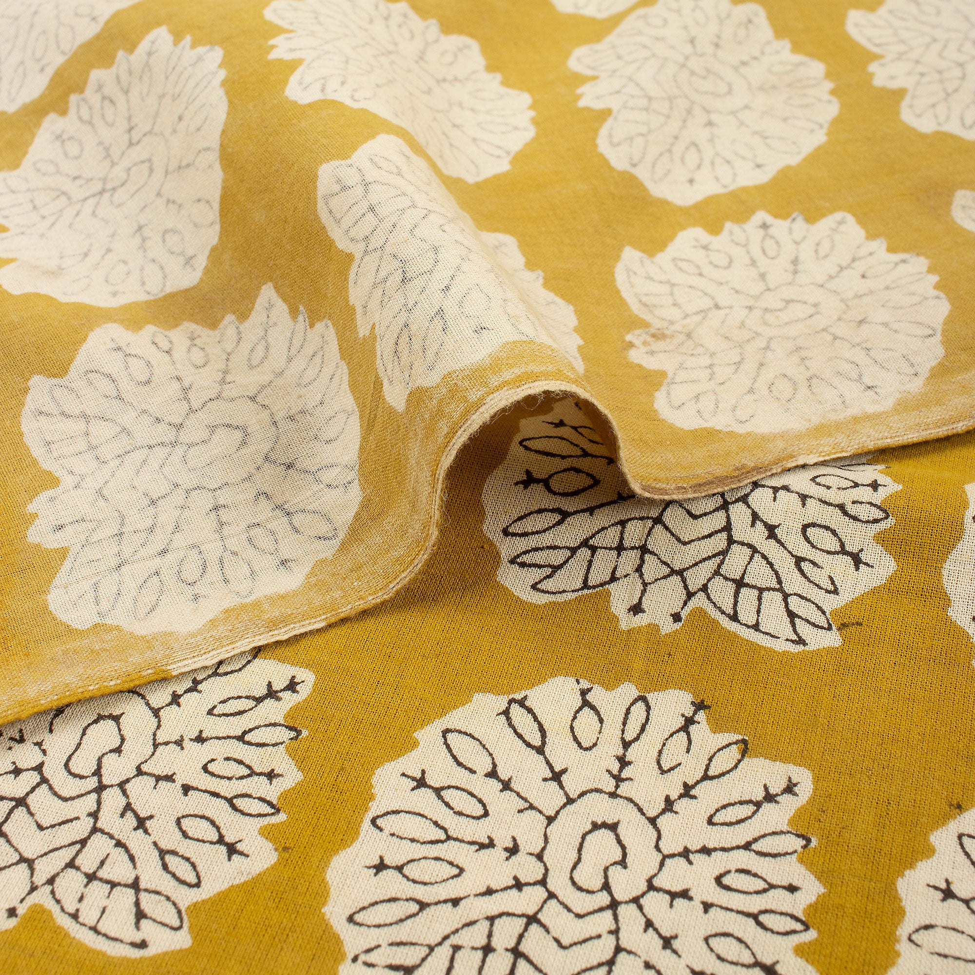 Hand Block Bagru Print Fabric - Image 5