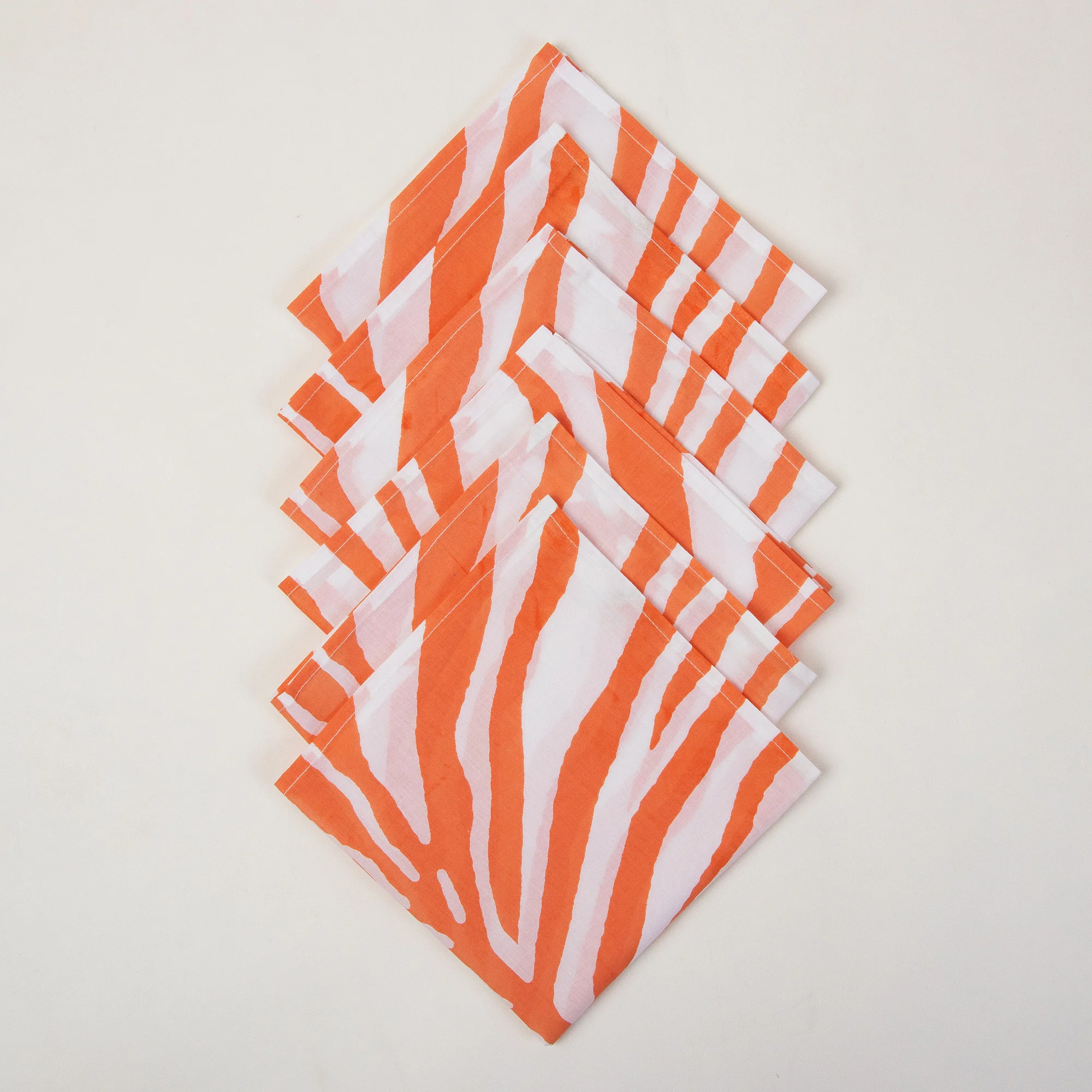 Hand Block Printed Cotton Table Napkins