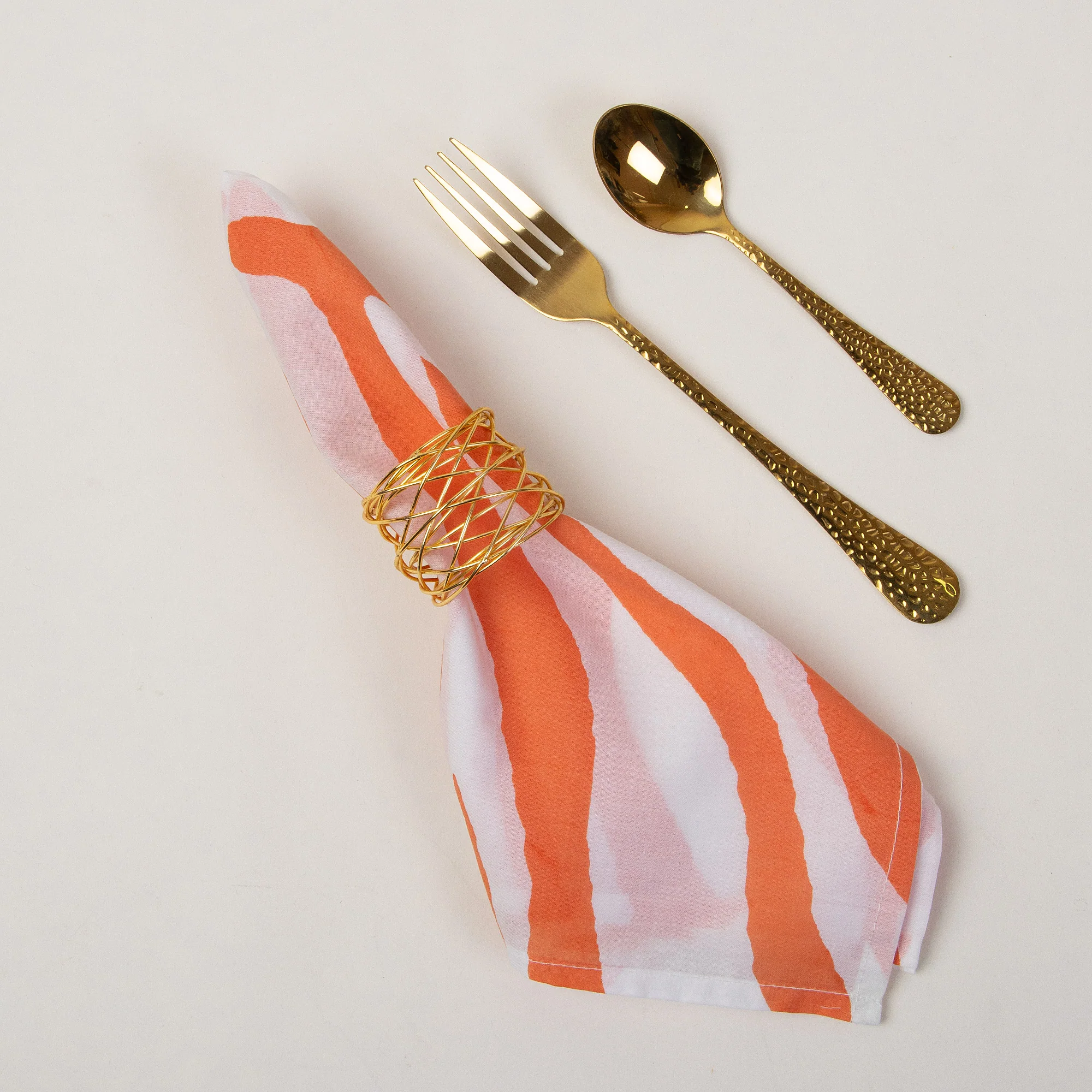 Hand Block Printed Cotton Table Napkins - Image 2