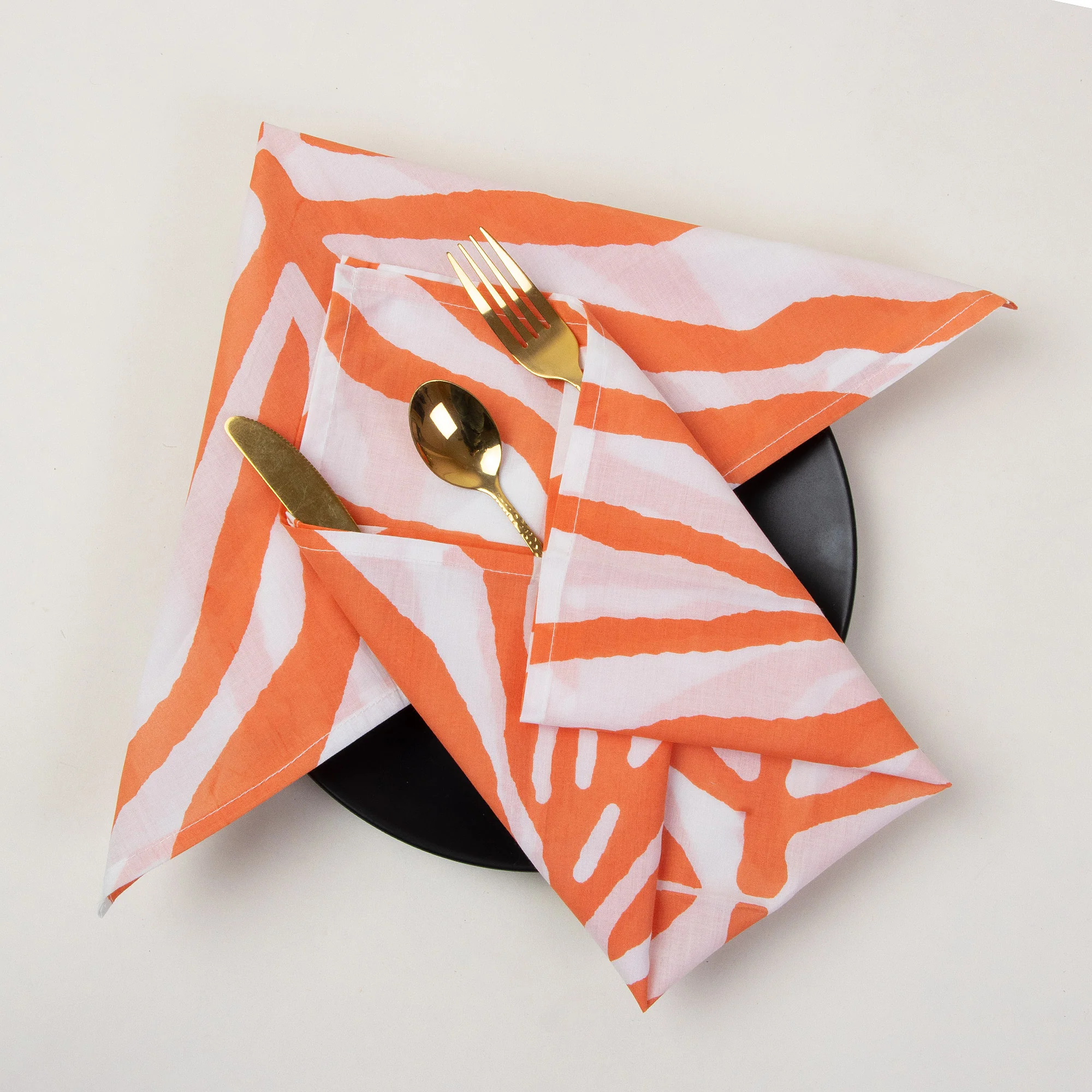 Hand Block Printed Cotton Table Napkins - Image 3