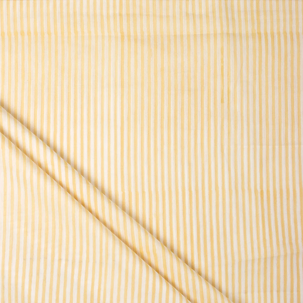 Striped Hand Block Print Fabric