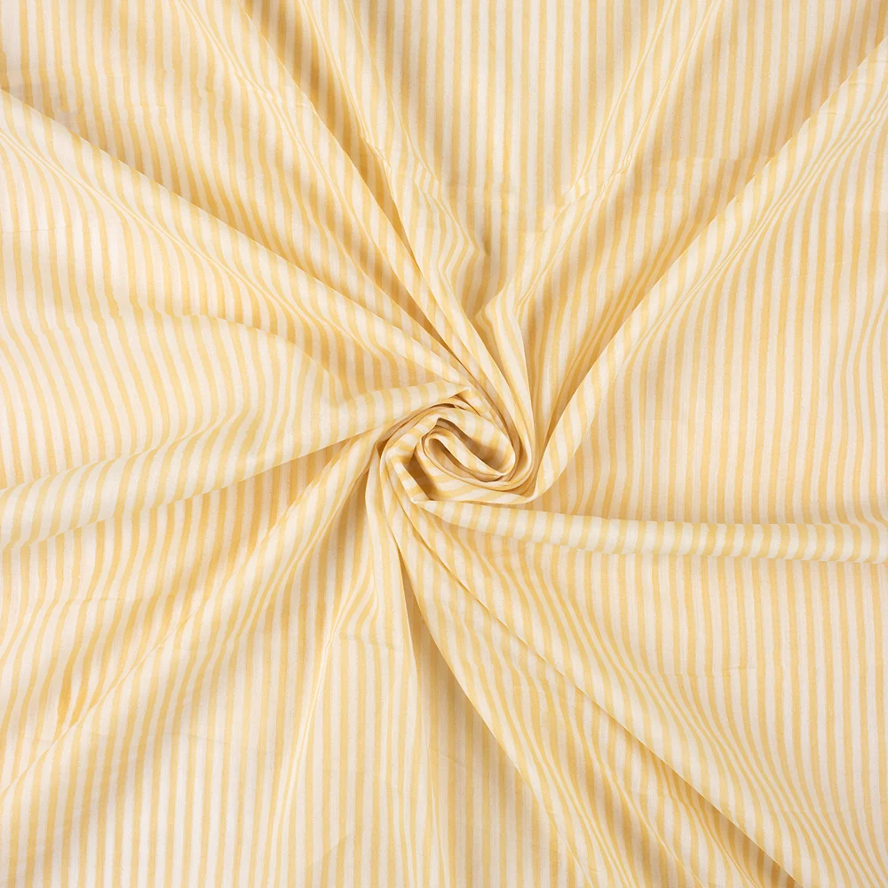 Striped Hand Block Print Fabric - Image 3