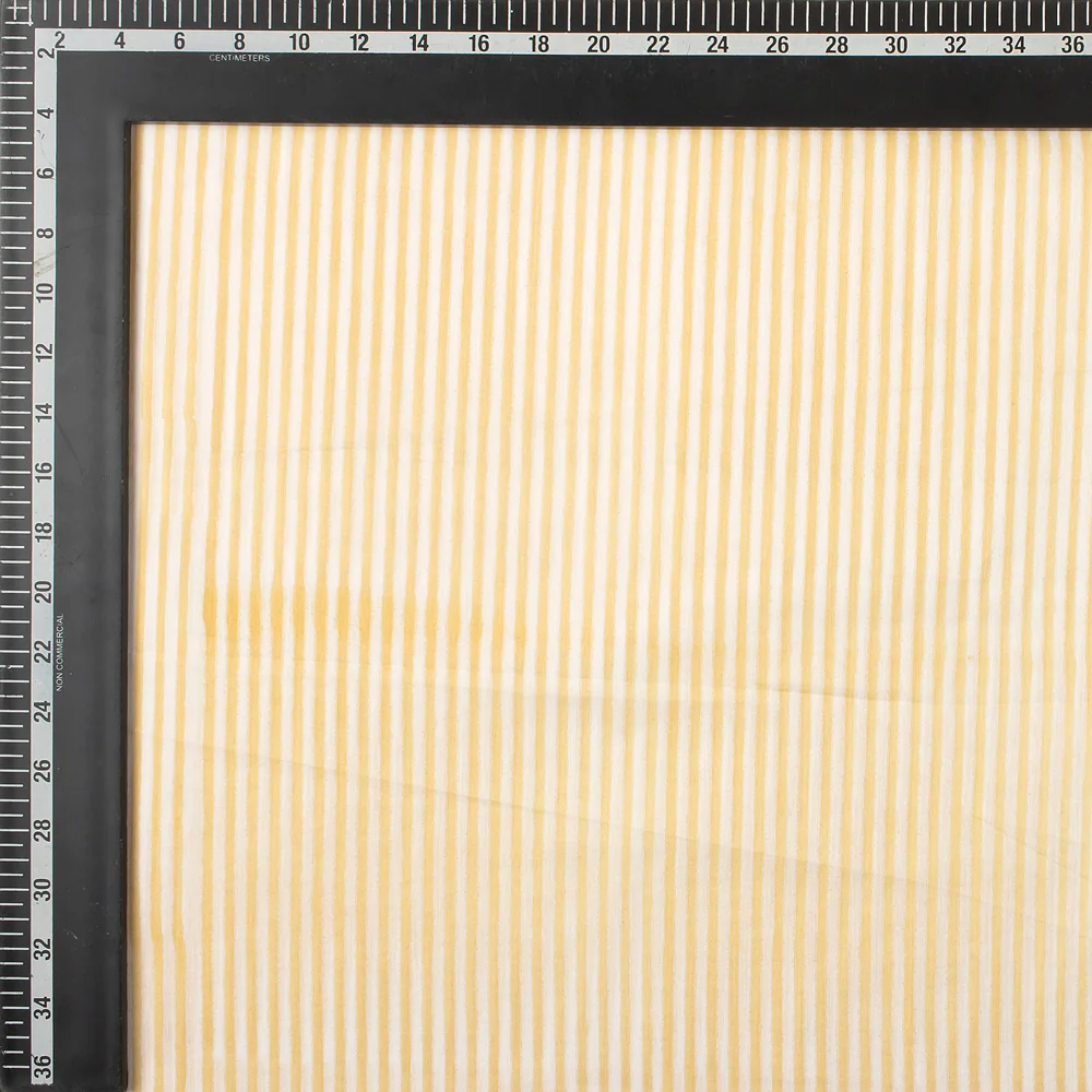 Striped Hand Block Print Fabric - Image 5