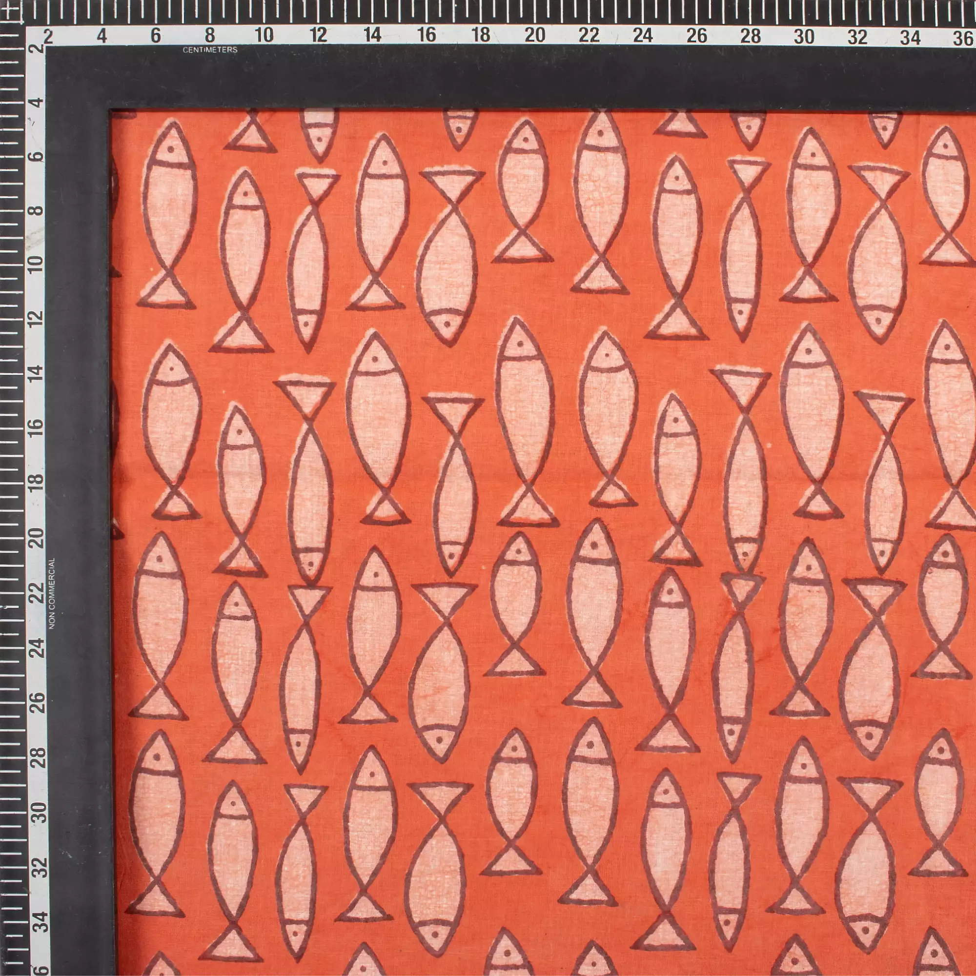 Organic Cotton Bagru Print Fabric - Image 3