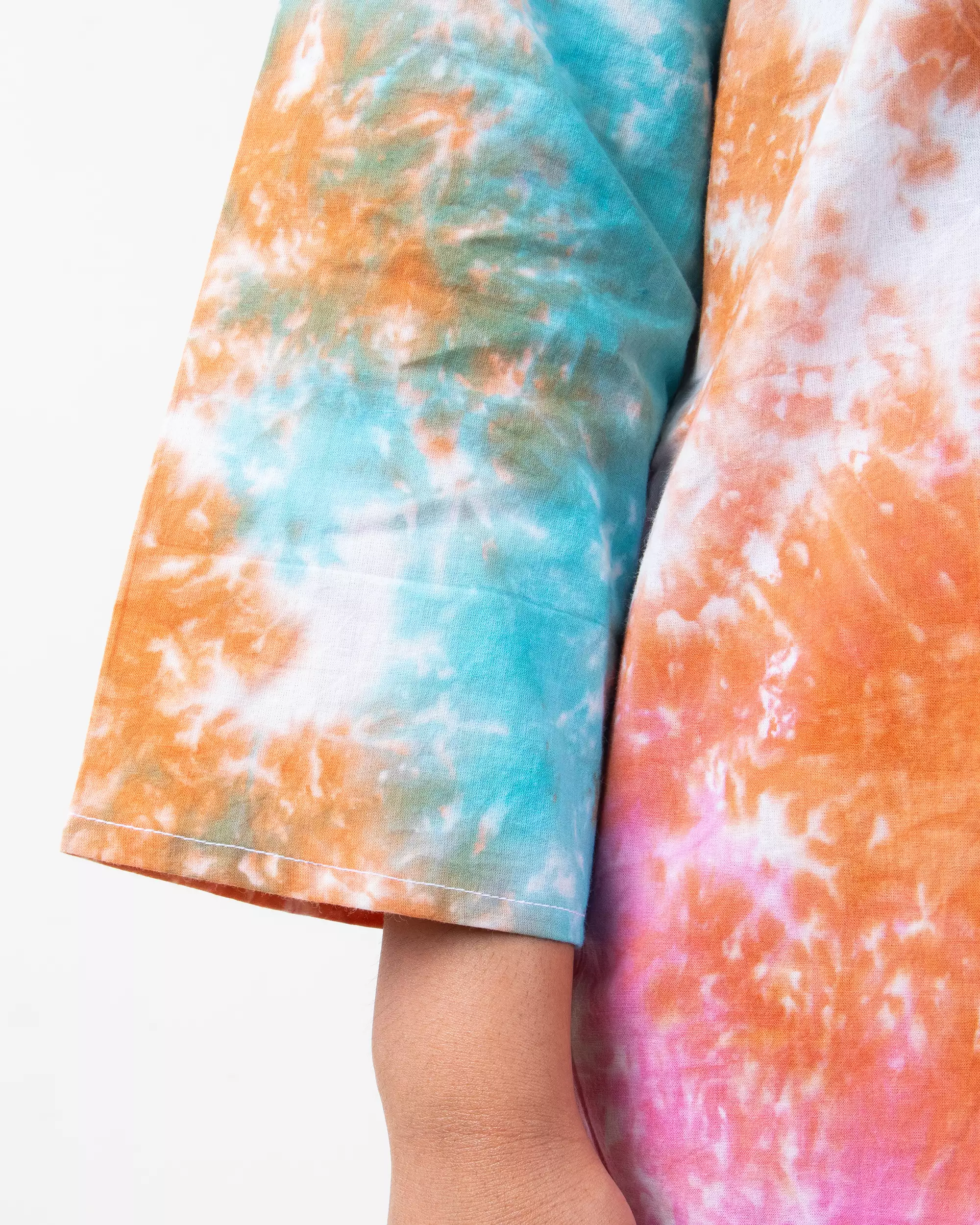 Organic Cotton Tie Dye Co-ord Set for Women - Daily Wear - Image 3