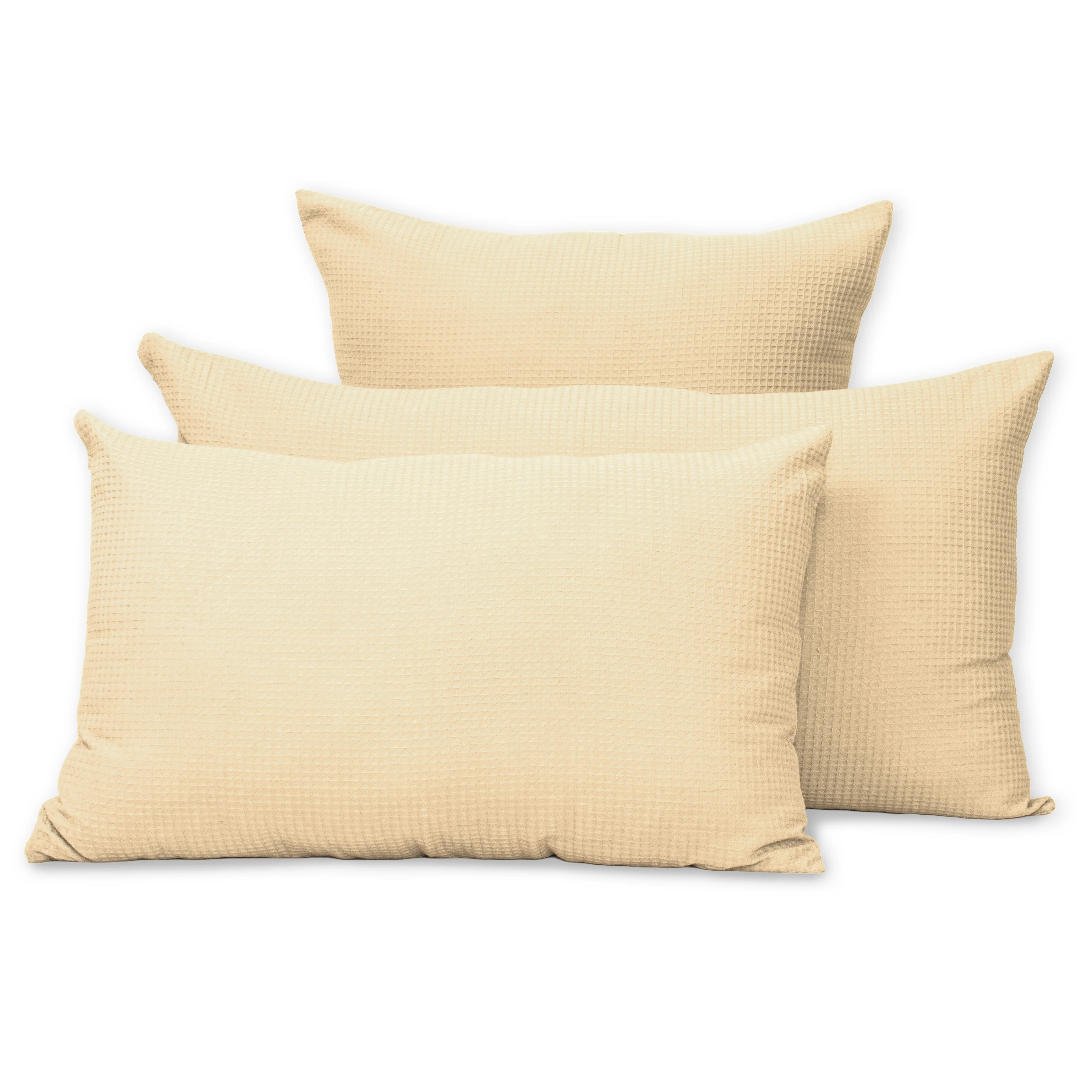 Beige Cotton Waffle Pillowcase - Image 3