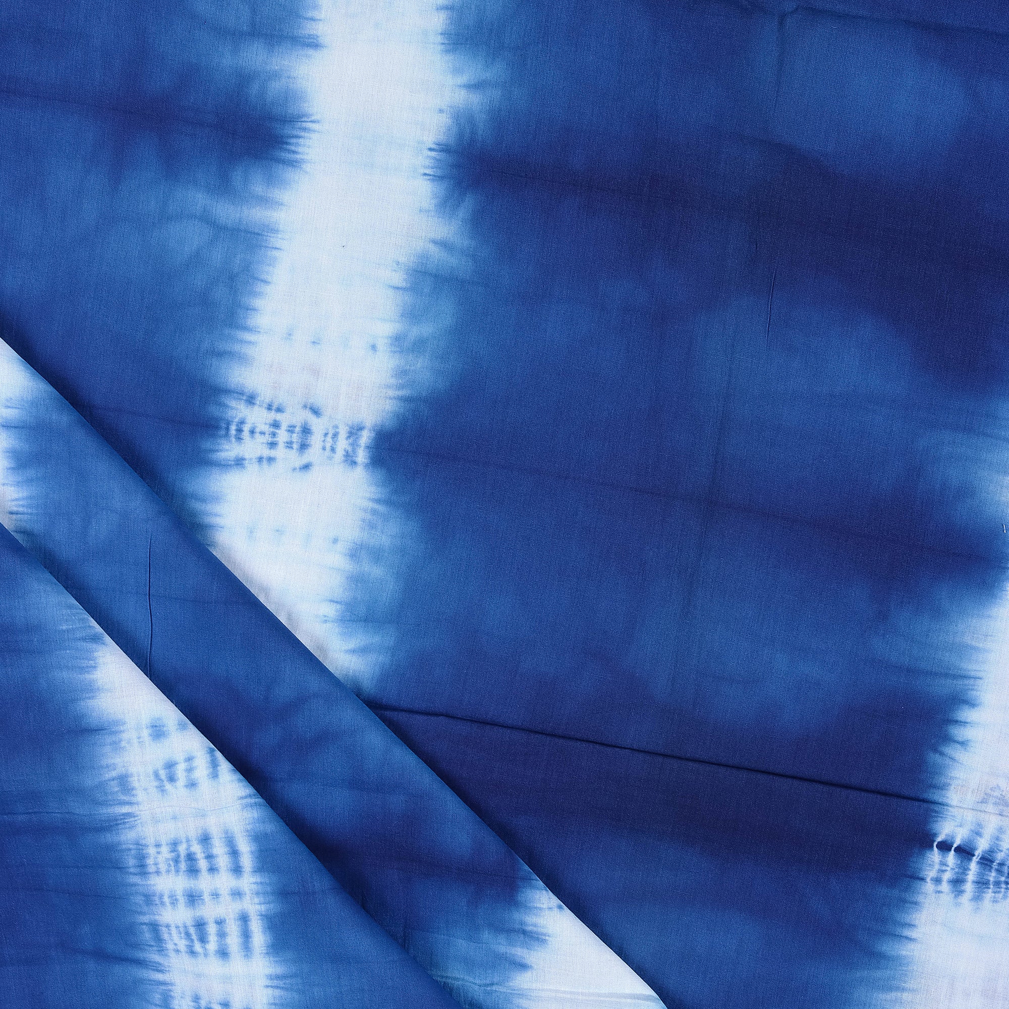 Organic Dark Blue Tie Dye Shibori Fabric - Image 6