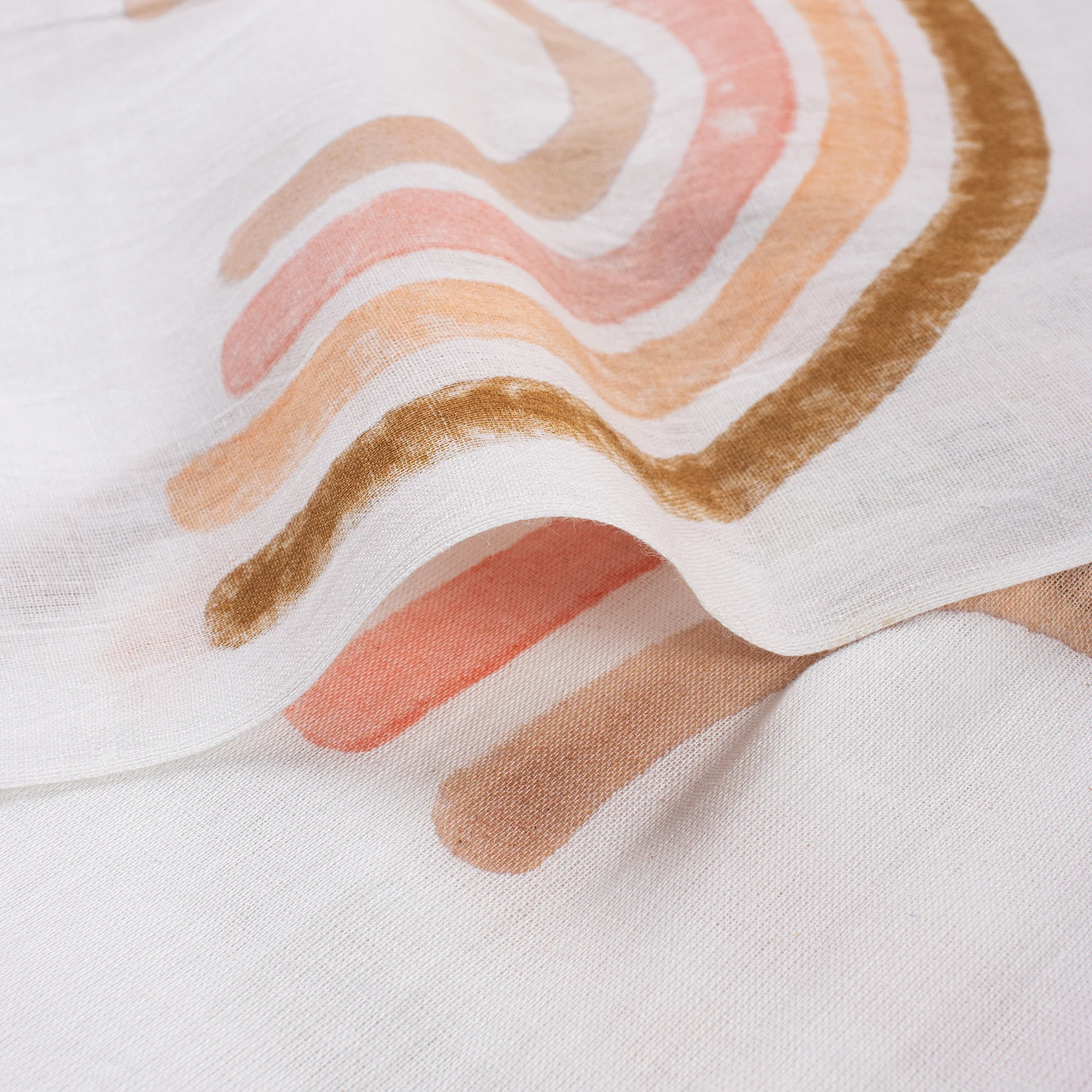 Organic Pure Cotton Rainbow Handmade Fabric - Image 5