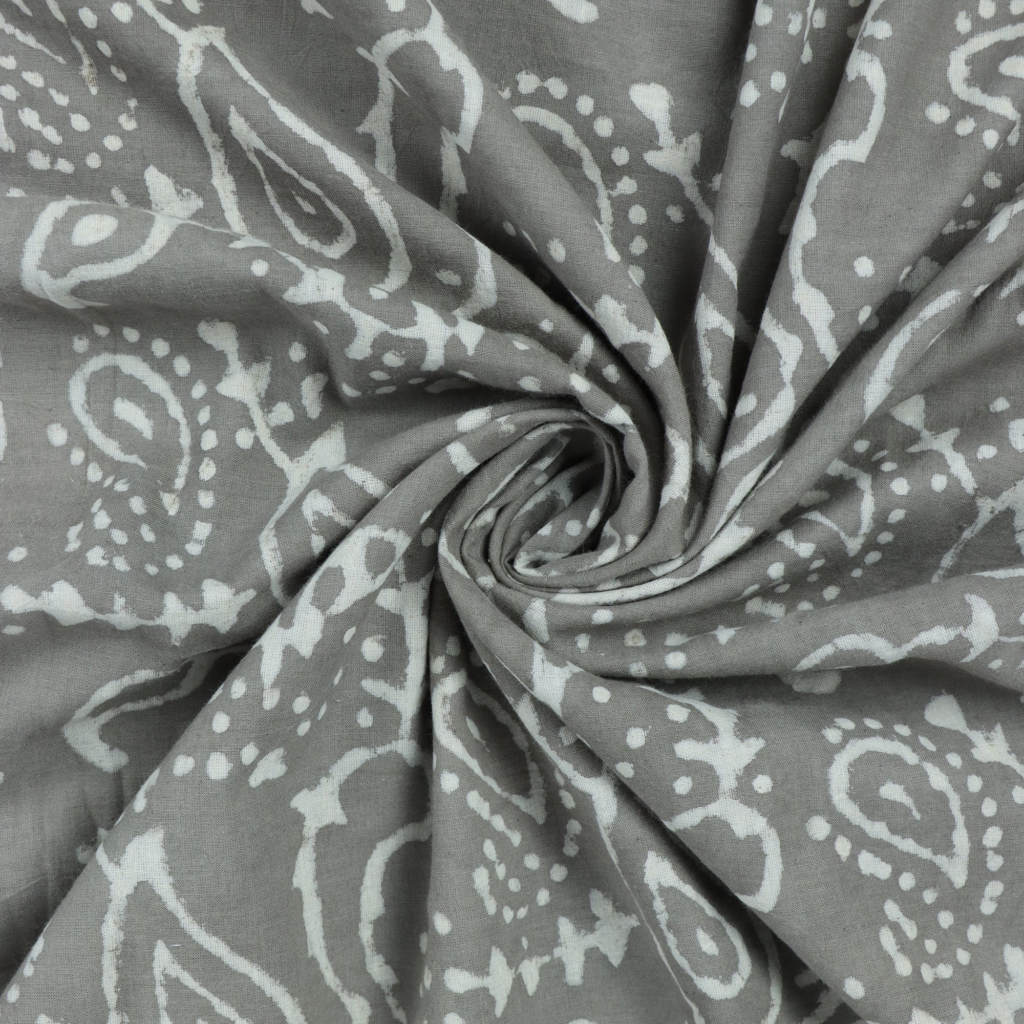 Paisley Indian Kashish Hand Block Print Fabric - Image 4