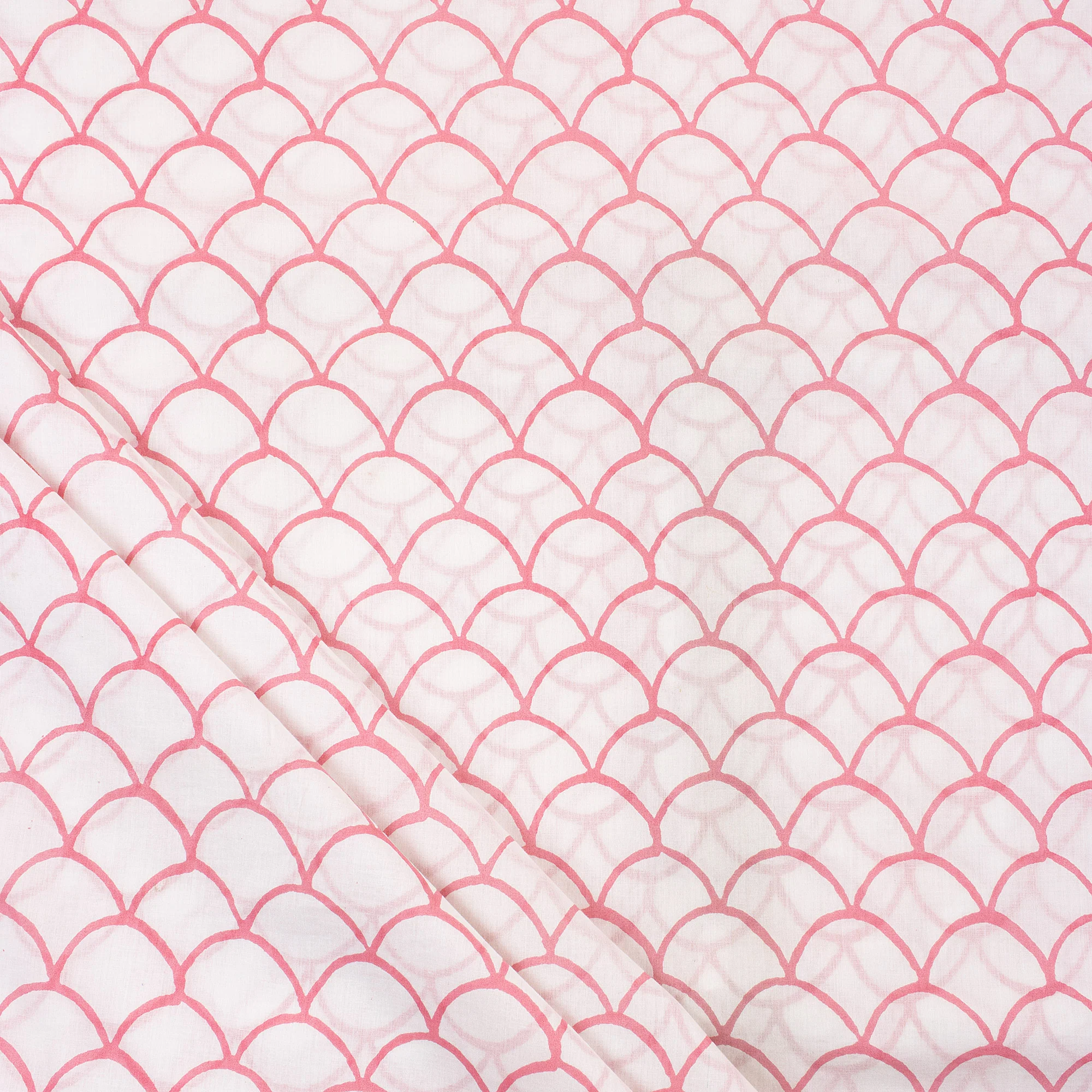 Block Printed Pure Cotton Running Fabric Material