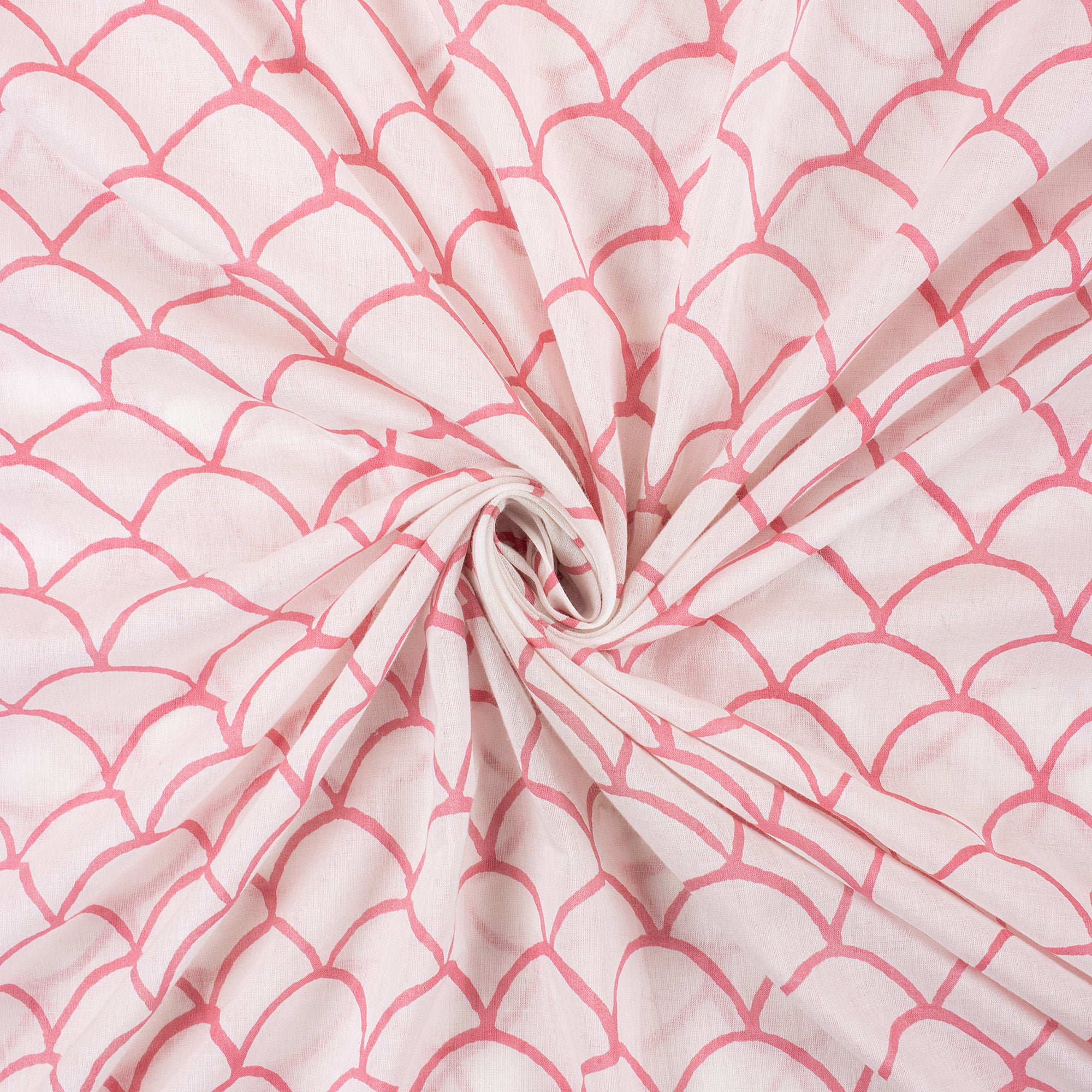Block Printed Pure Cotton Running Fabric Material - Image 2